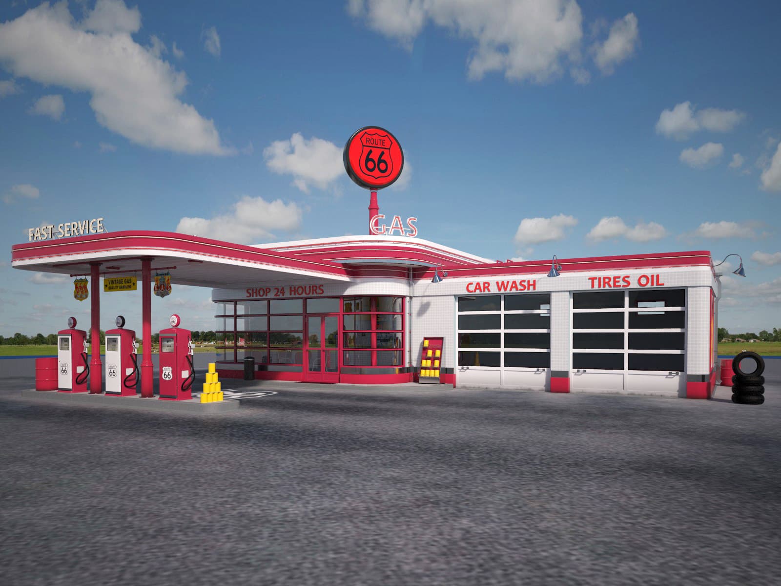 Vintage Gas Station Wallpapers Top Free Vintage Gas Station