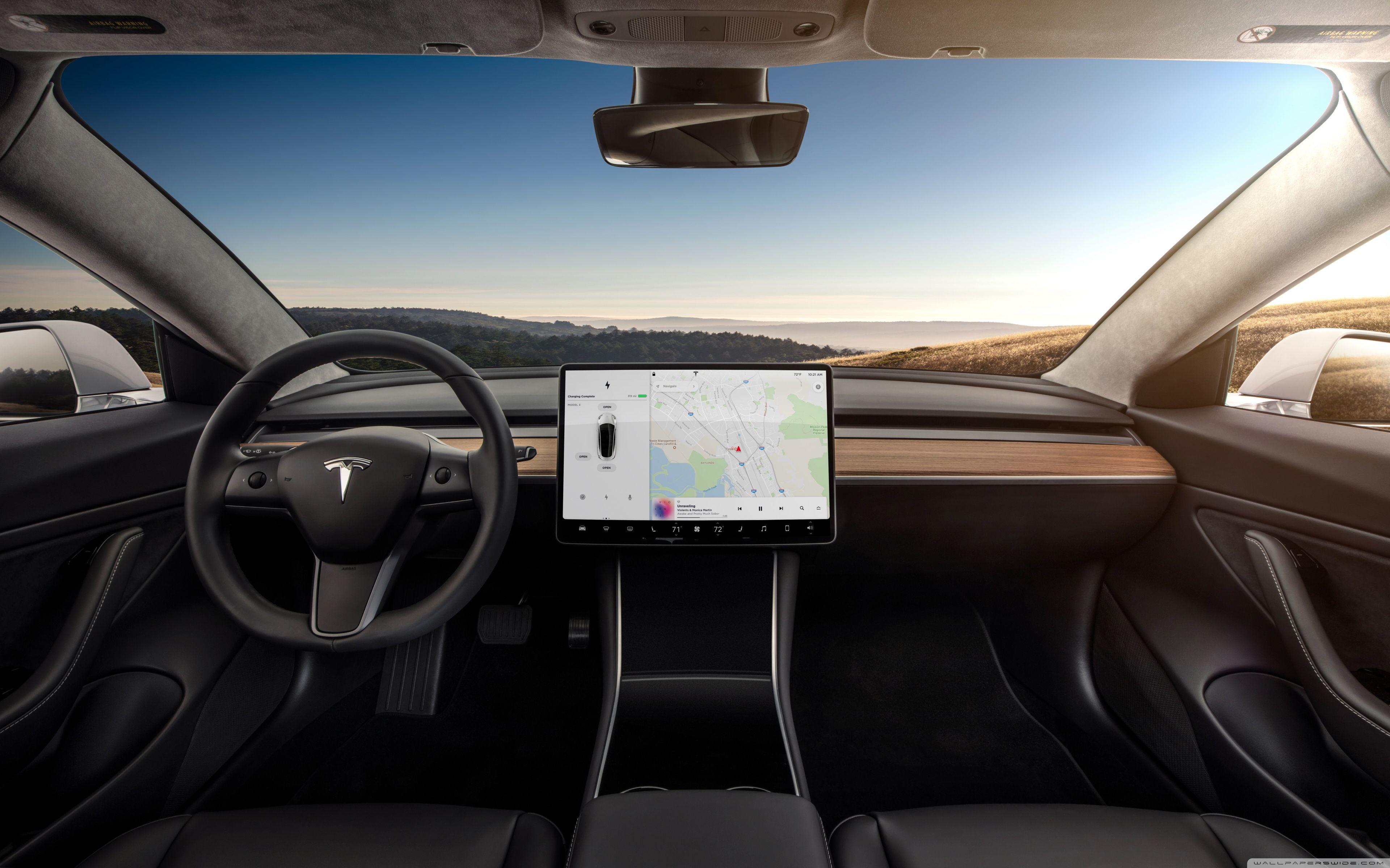 Tesla Model 3 Interior Wallpapers Top Free Tesla Model 3 Interior