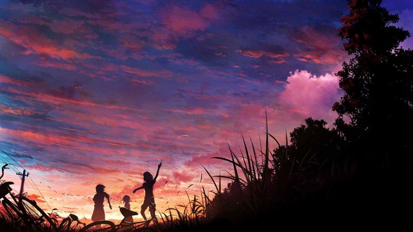 4K Anime Sunset Wallpapers Top Free 4K Anime Sunset Backgrounds