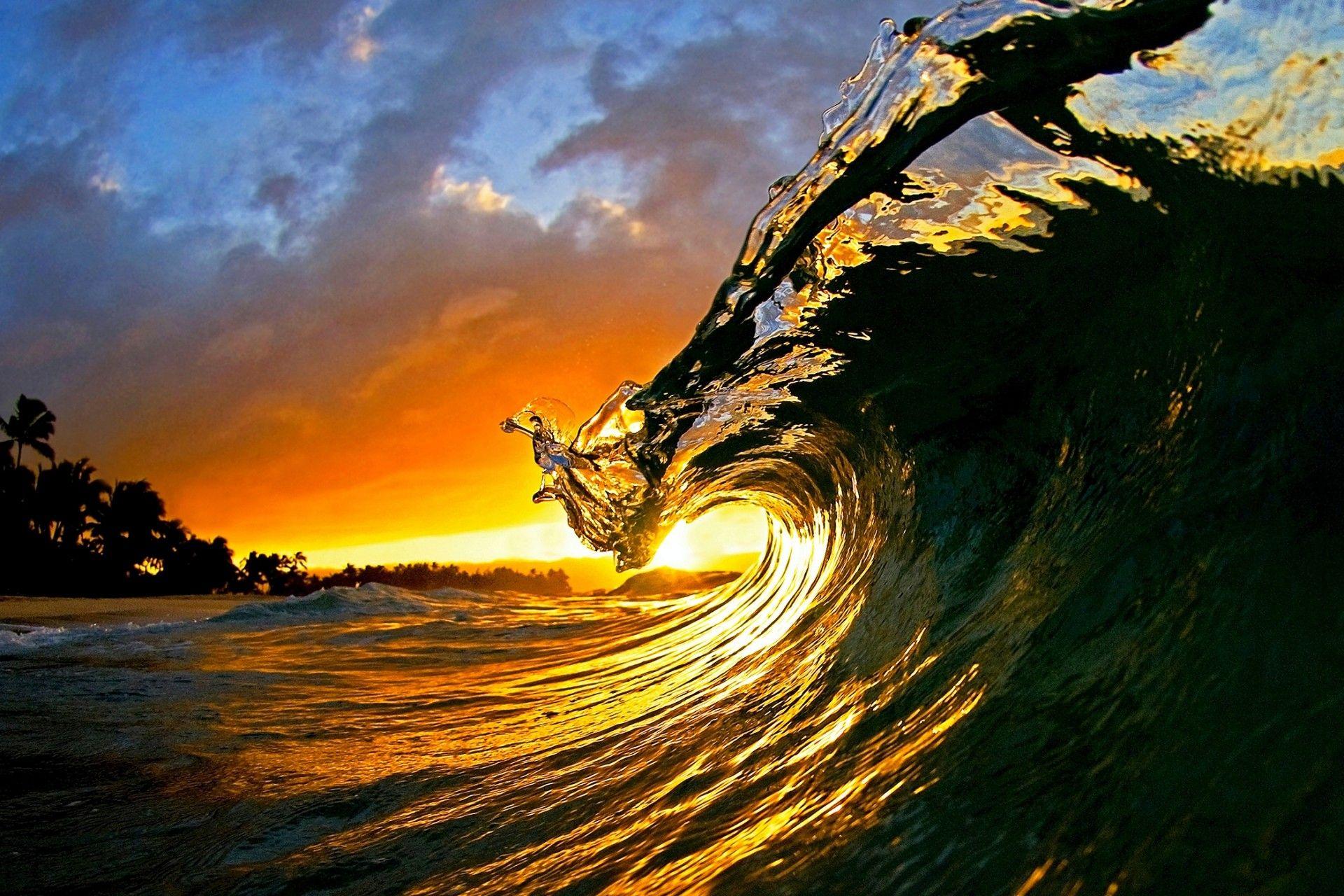 Sunset Wave Wallpapers Top Free Sunset Wave Backgrounds WallpaperAccess