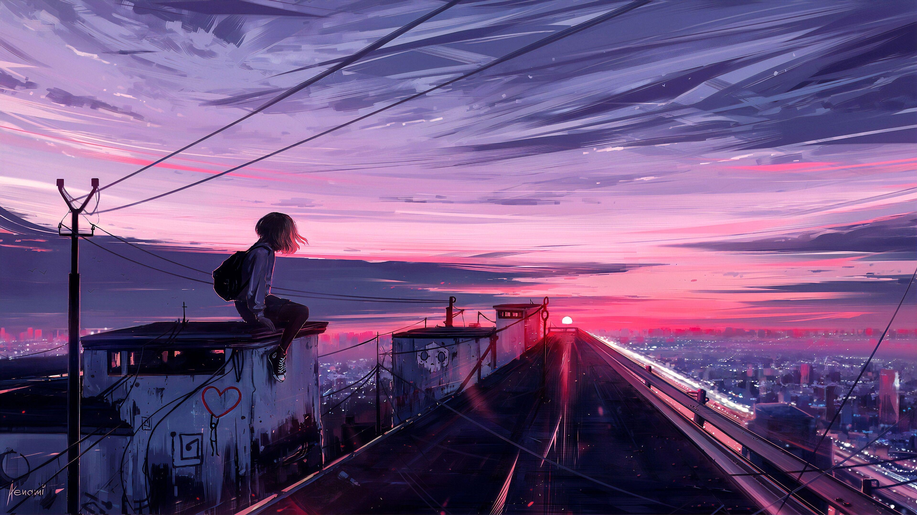 Pink Scenery Anime Wallpapers Top Free Pink Scenery Anime Backgrounds