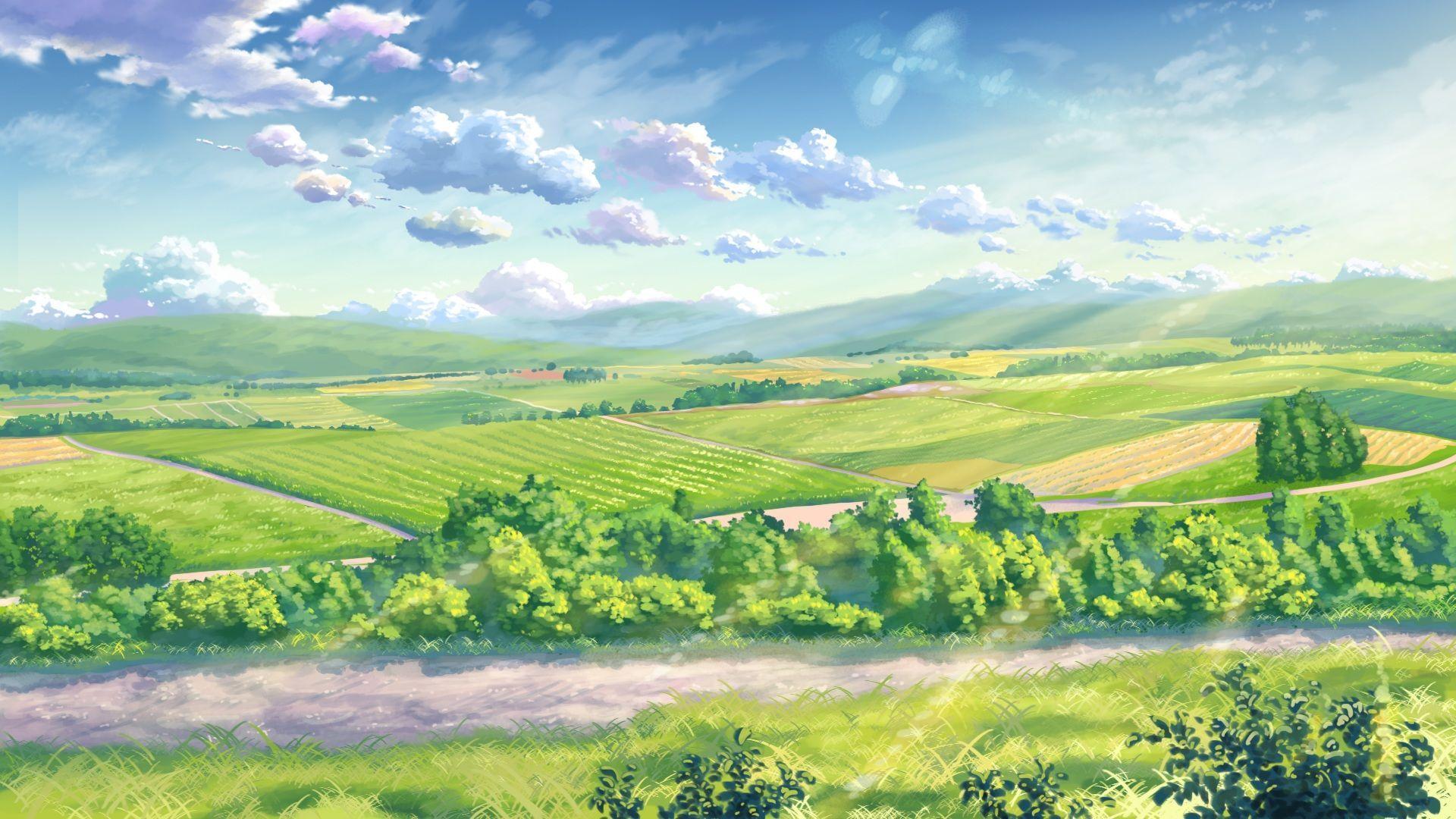 Green Anime Scenery Wallpapers - Top Free Green Anime Scenery Backgrounds - Wallpaperaccess