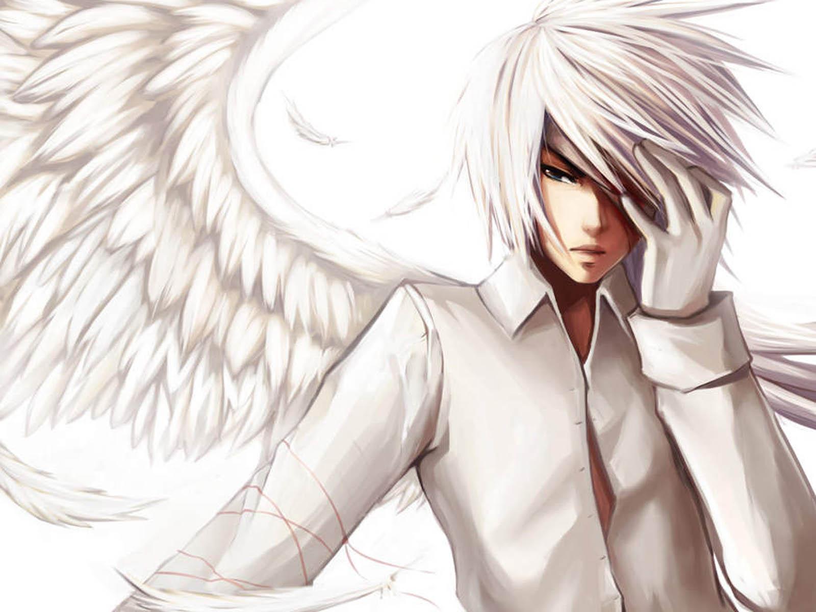 Anime Boy White Wallpapers Top Free Anime Boy White Backgrounds WallpaperAccess