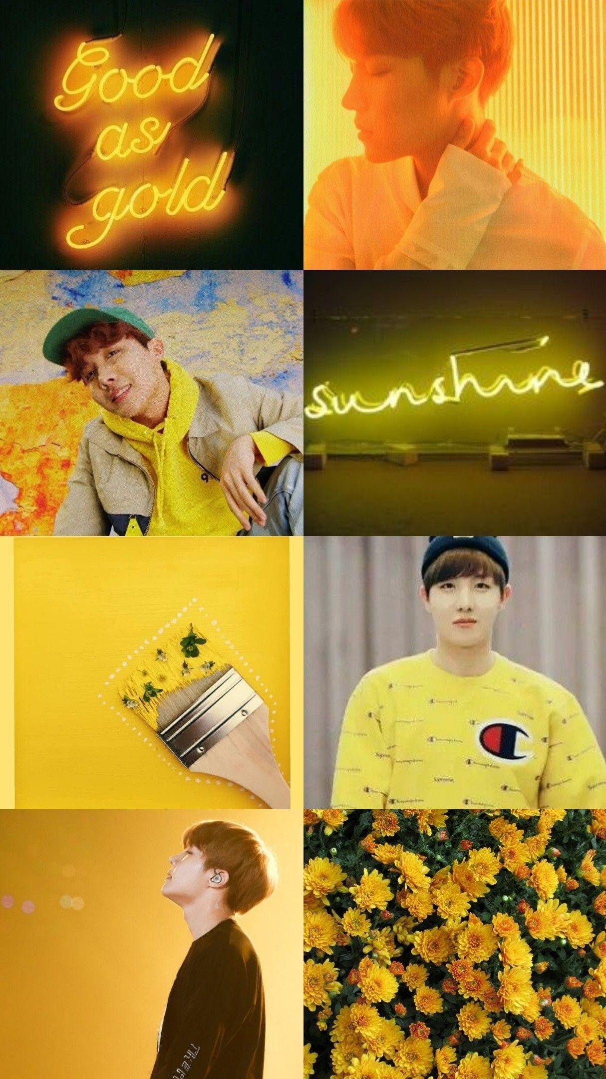 BTS Yellow Aesthetic Wallpapers Top Free BTS Yellow Aesthetic Backgrounds WallpaperAccess