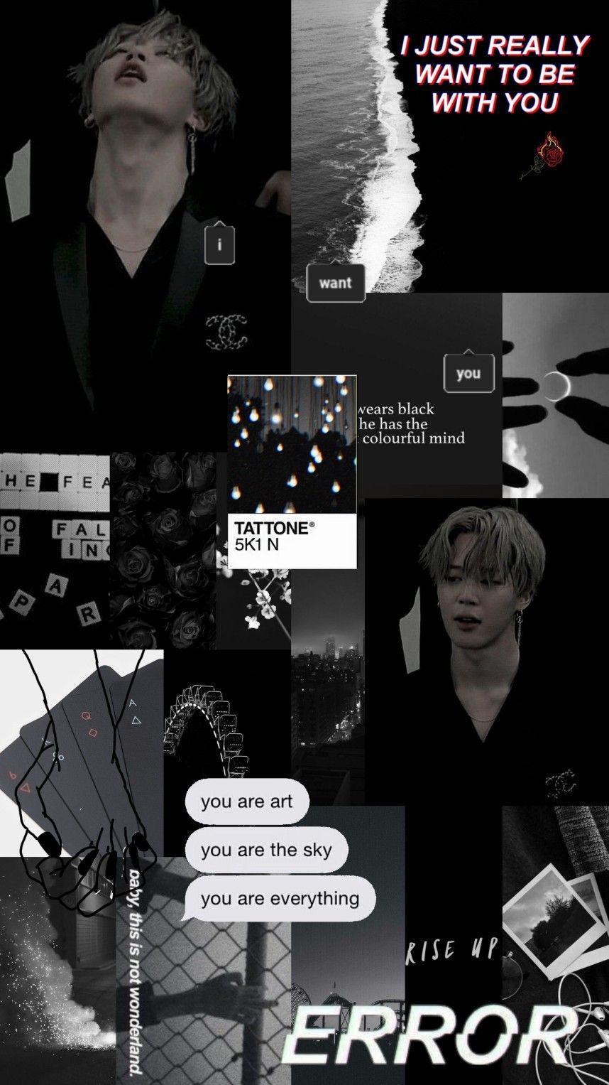 BTS Black Aesthetic Wallpapers Top Free BTS Black Aesthetic