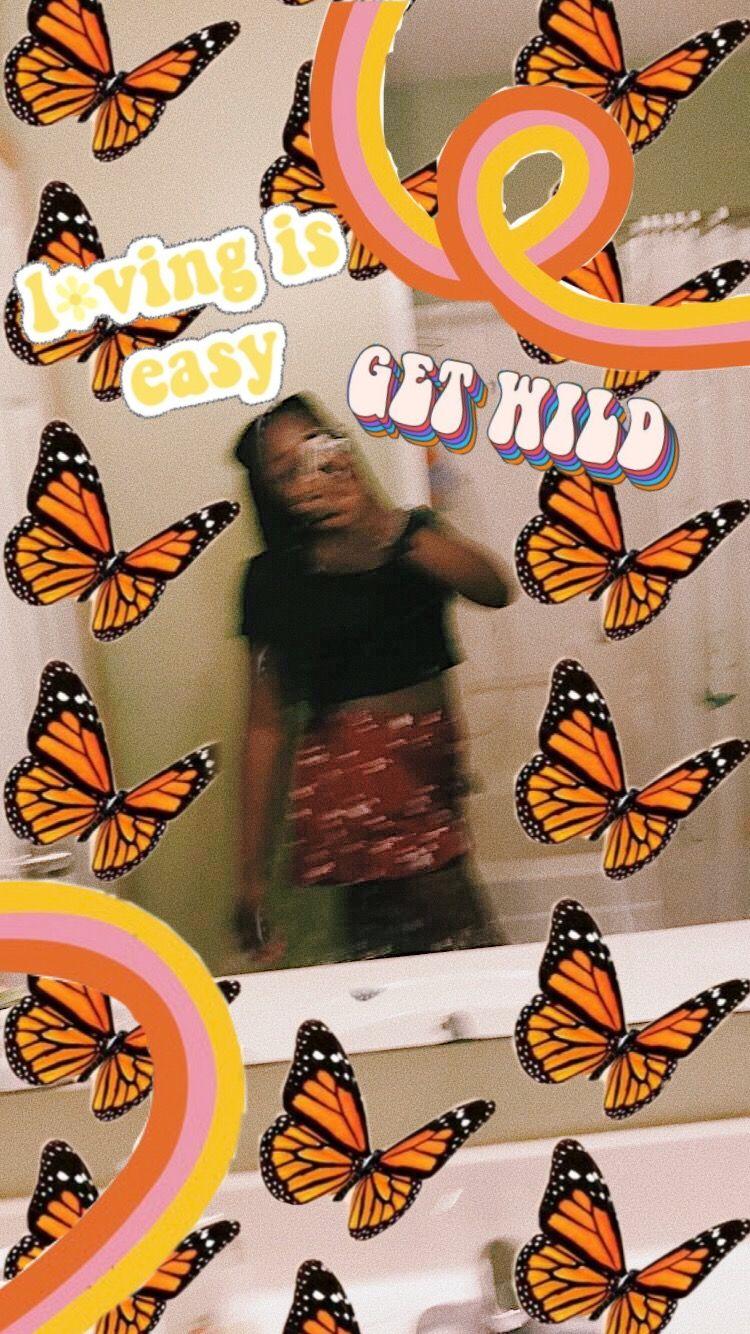 Vsco Tumblr Blue Butterfly Wallpaper Aesthetic