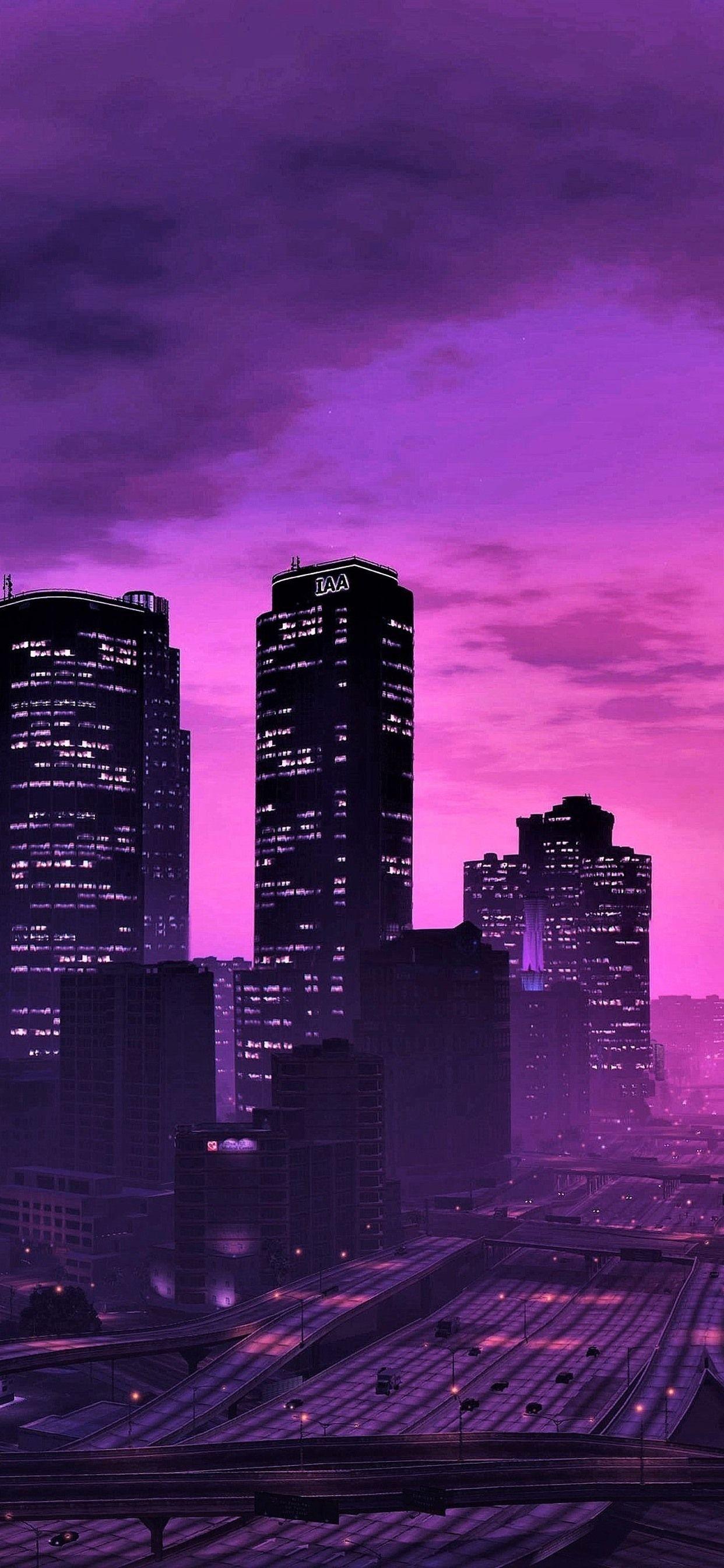 Purple City iPhone Wallpapers Top Free Purple City iPhone Backgrounds