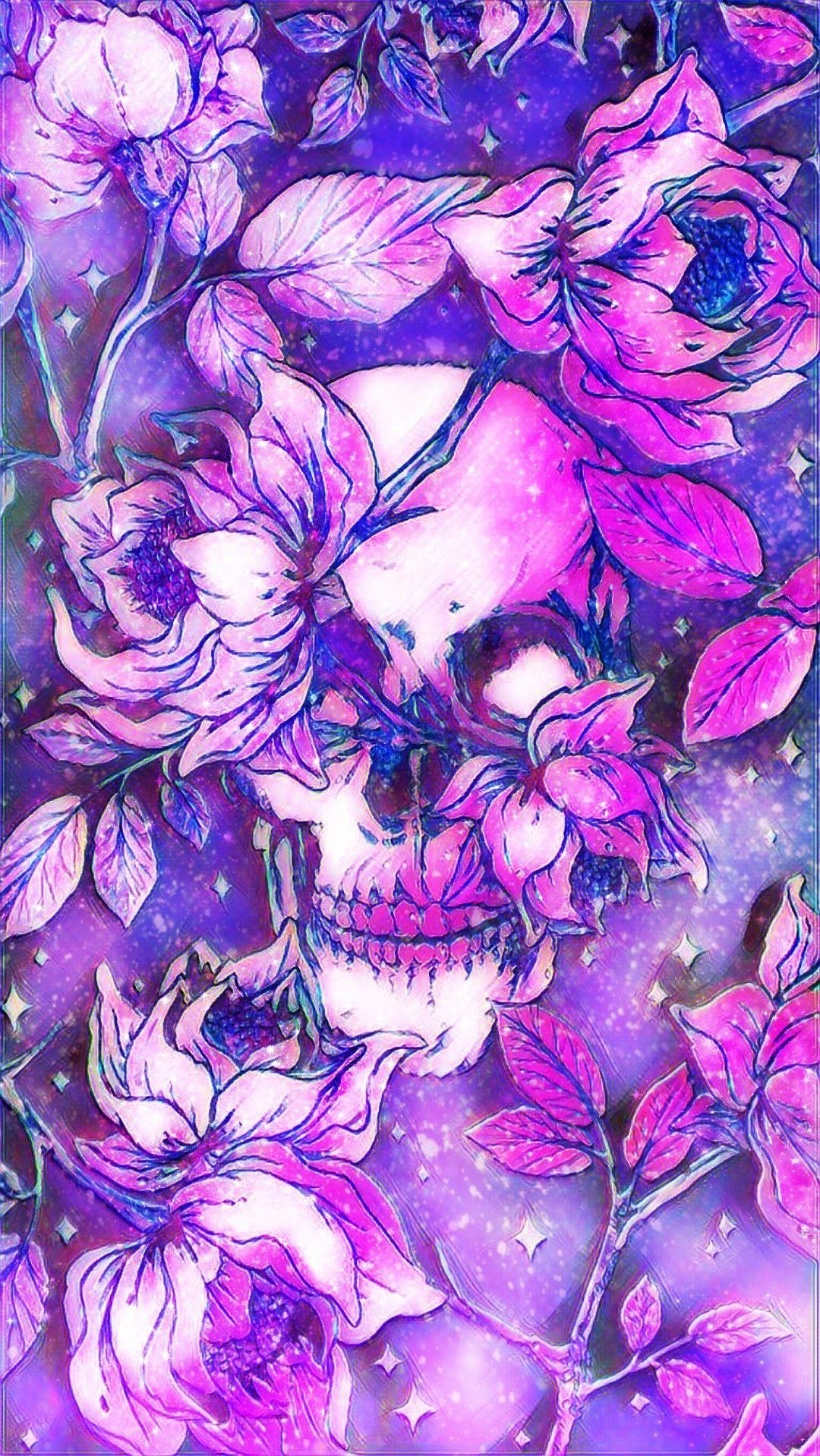 Floral Skull Wallpapers Top Free Floral Skull Backgrounds