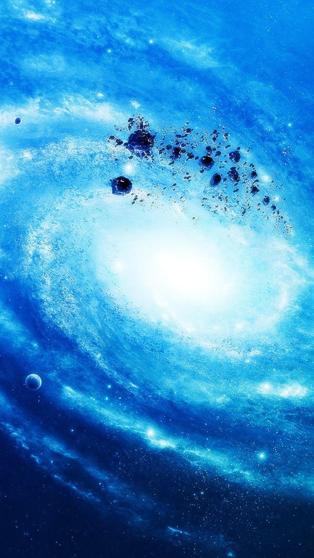 Blue Galaxy iPhone Wallpapers Top Free Blue Galaxy iPhone Backgrounds