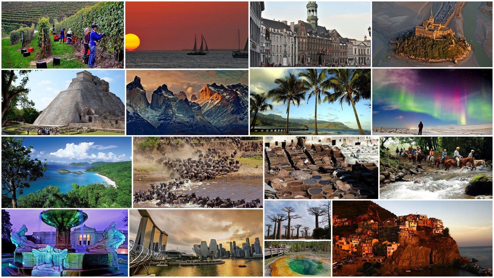 Travel Collage Wallpapers Top Free Travel Collage Backgrounds