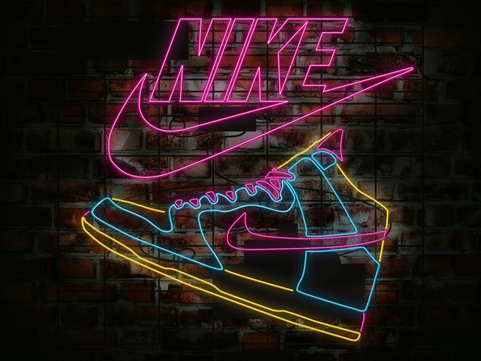 Neon Nike Wallpapers Top Free Neon Nike Backgrounds Wallpaperaccess