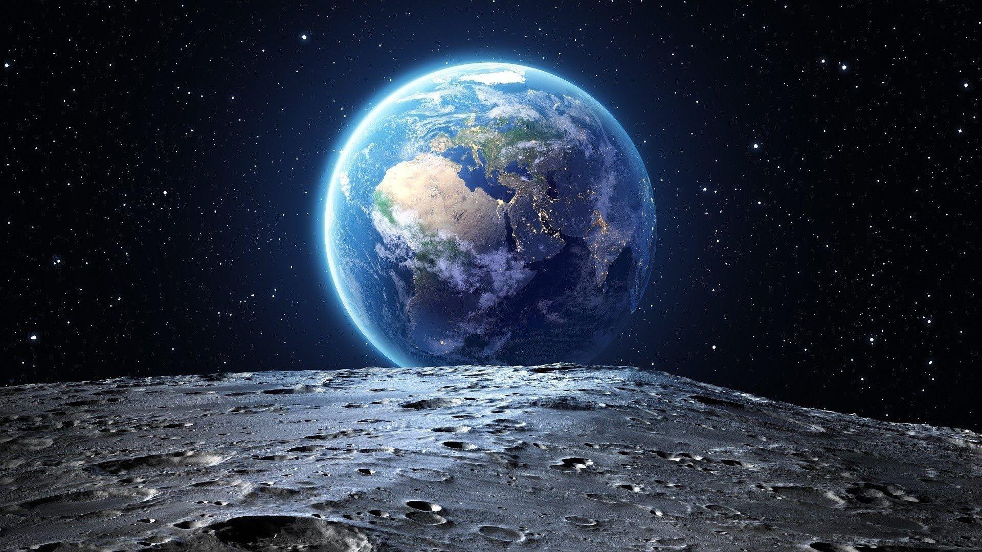 Moon Space Wallpapers Top Free Moon Space Backgrounds WallpaperAccess