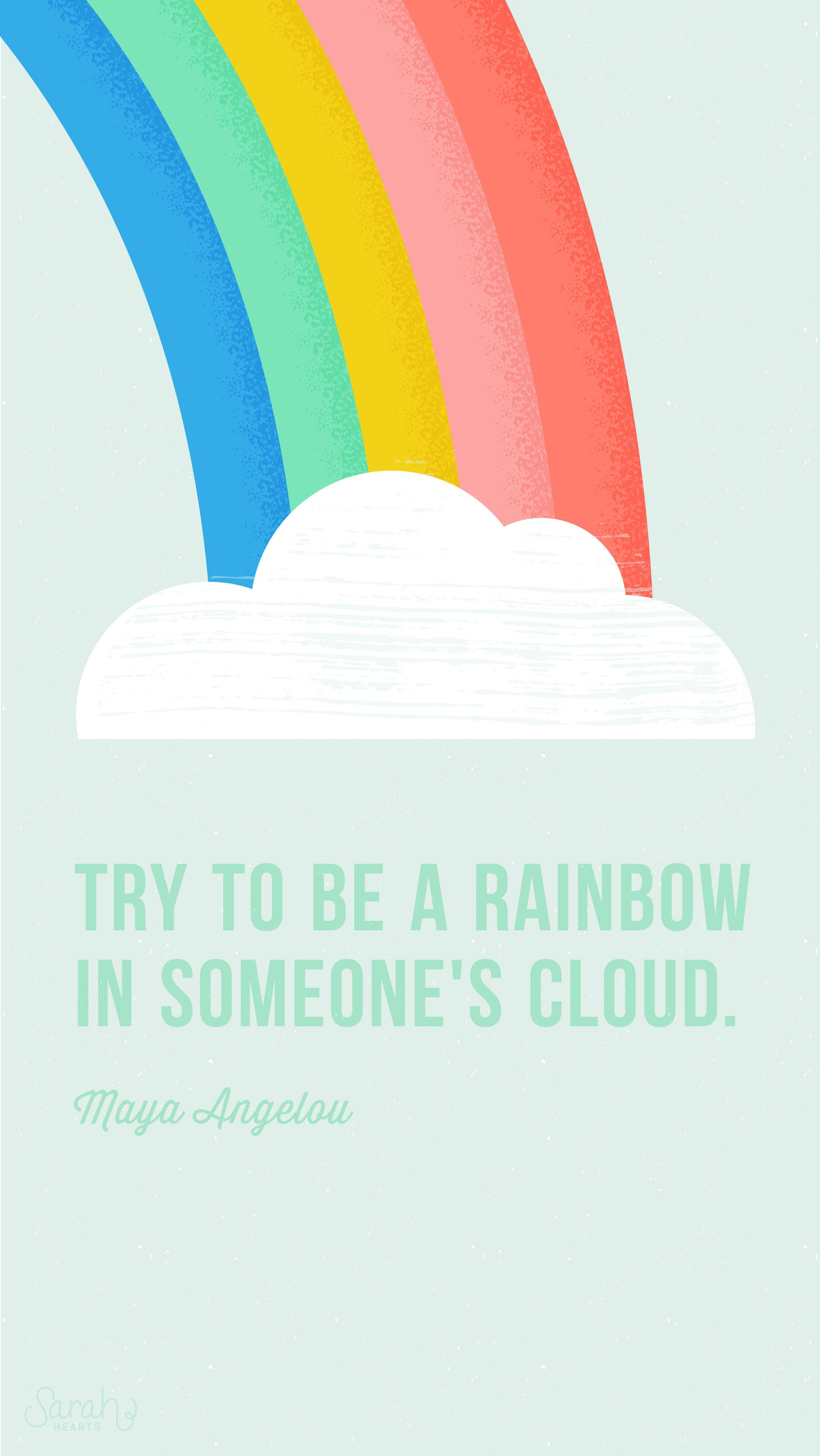 Rainbow Quote Wallpapers Top Free Rainbow Quote Backgrounds WallpaperAccess
