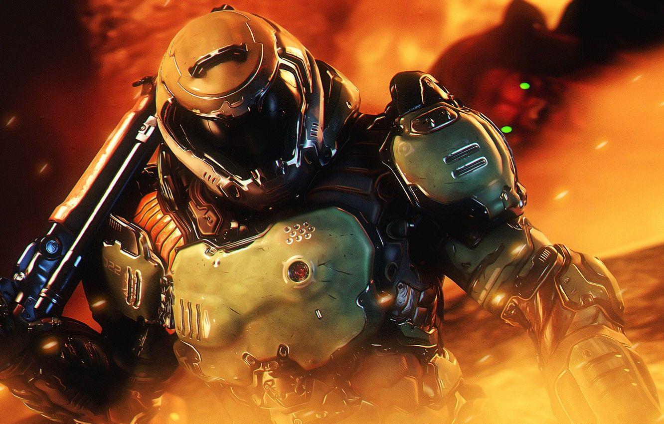 Doomguy Wallpapers Top Free Doomguy Backgrounds WallpaperAccess
