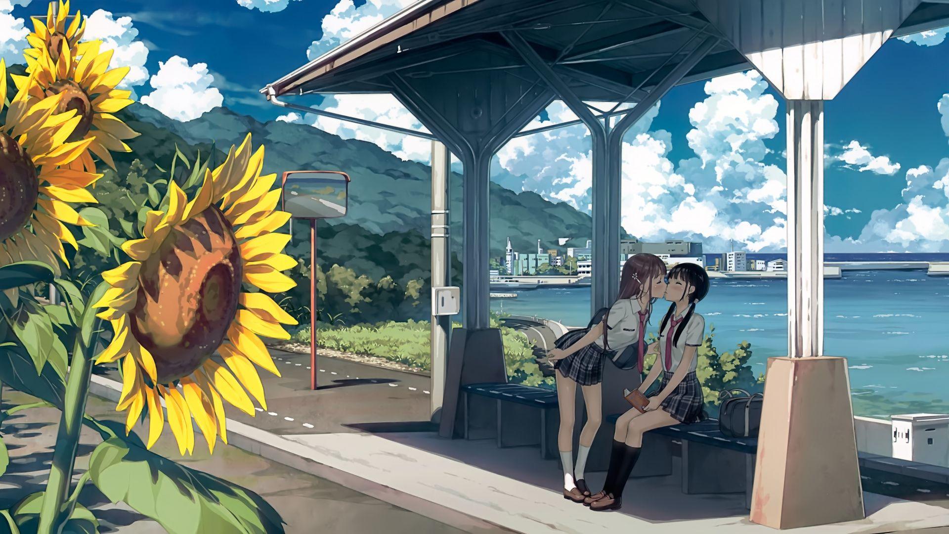 Sunflower Anime Wallpapers Top Free Sunflower Anime Backgrounds