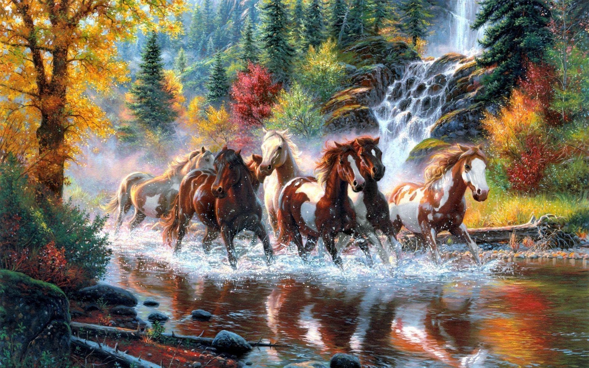 Horse Painting Wallpapers Top Free Horse Painting Backgrounds WallpaperAccess
