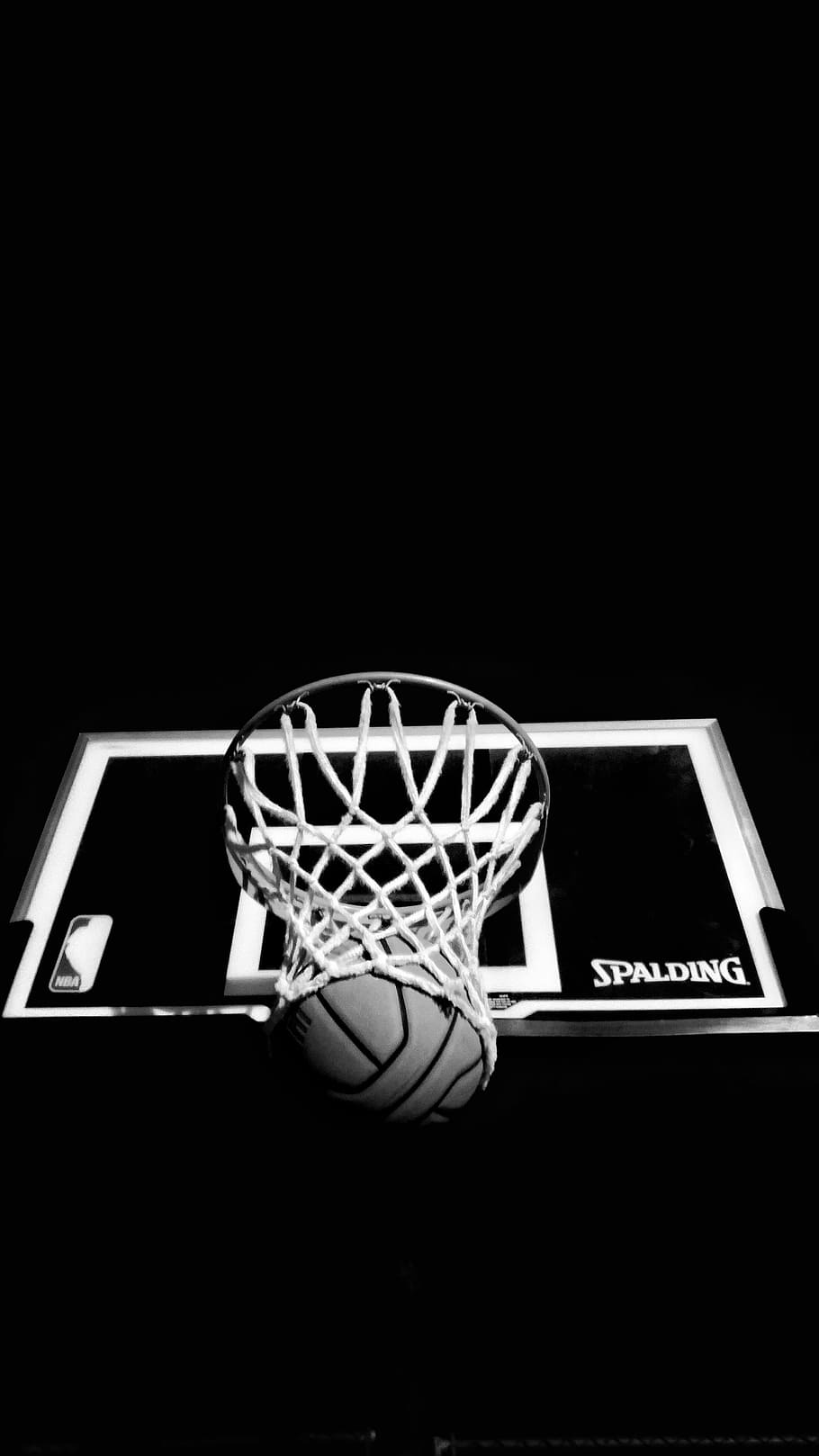 Basketball Logo Black Background