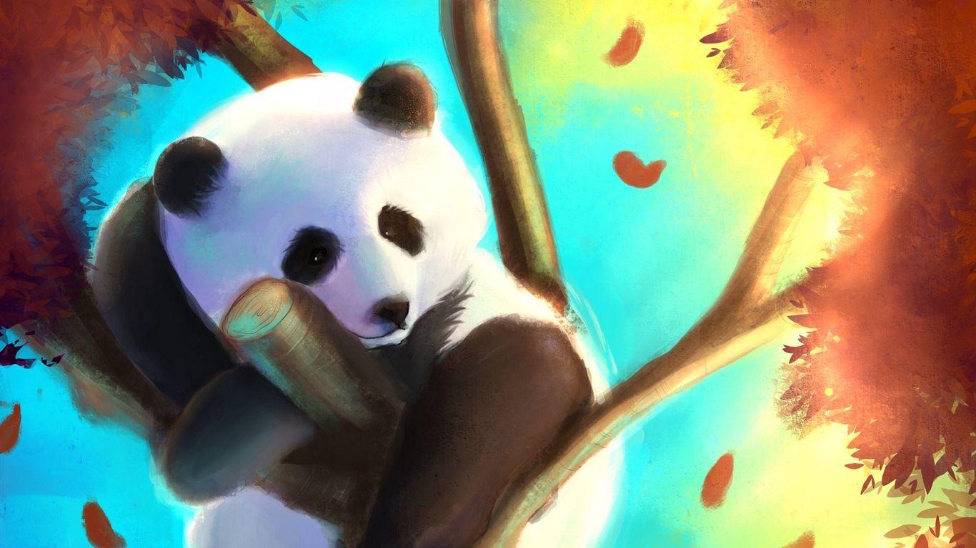 Panda Art Wallpapers Top Free Panda Art Backgrounds WallpaperAccess