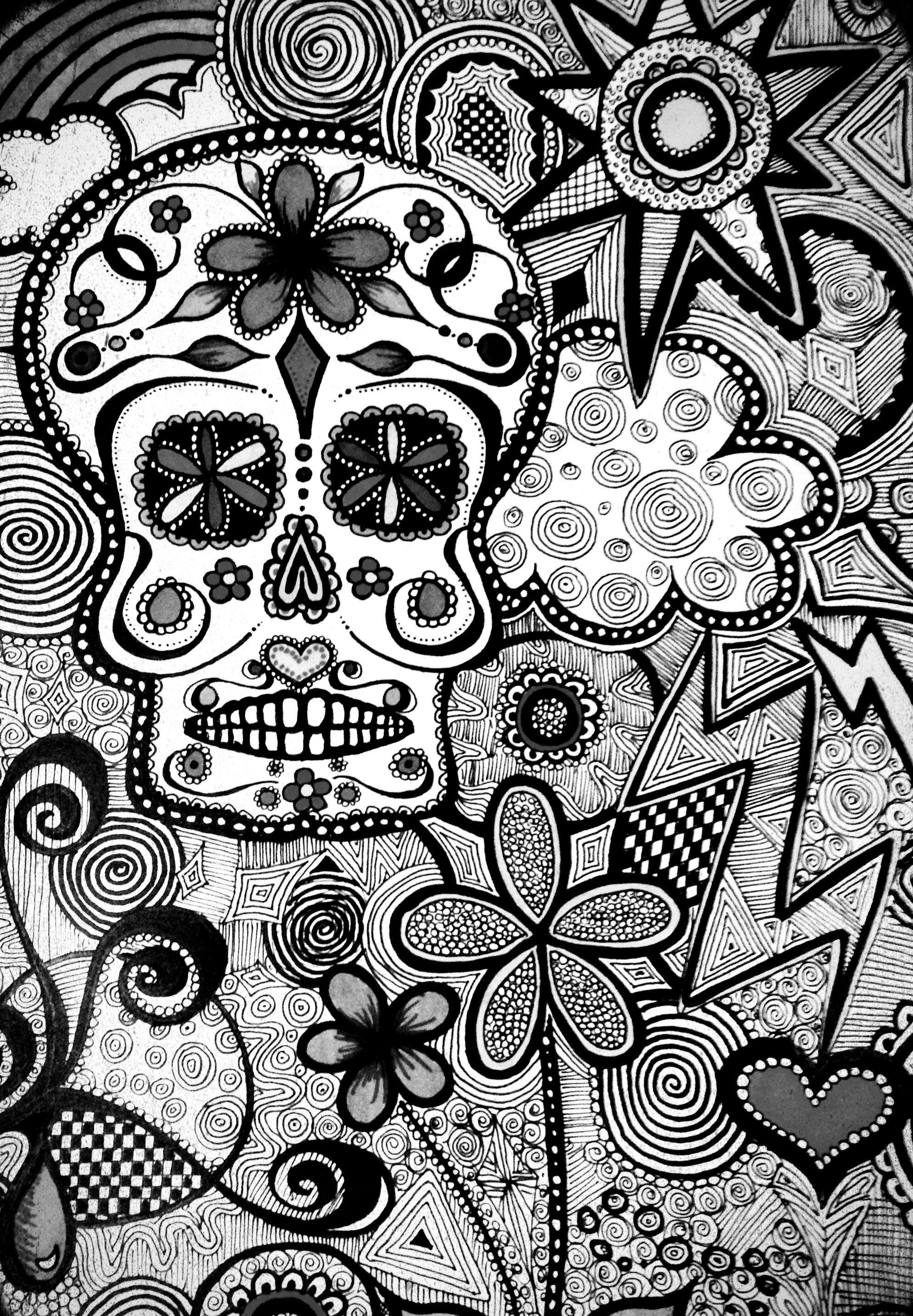 Black and White Doodle Wallpapers Top Free Black and White Doodle