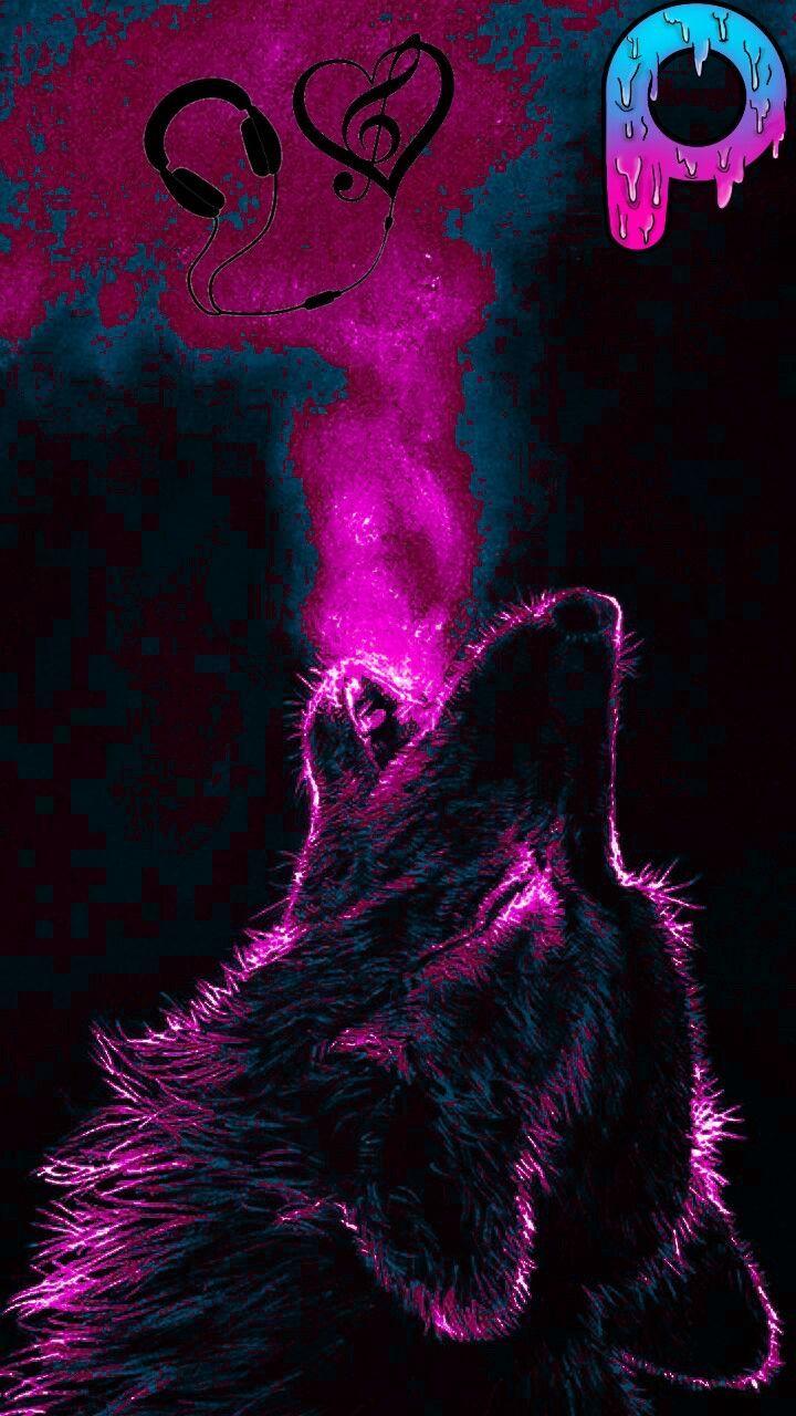 Pink Wolf Wallpapers Top Free Pink Wolf Backgrounds WallpaperAccess