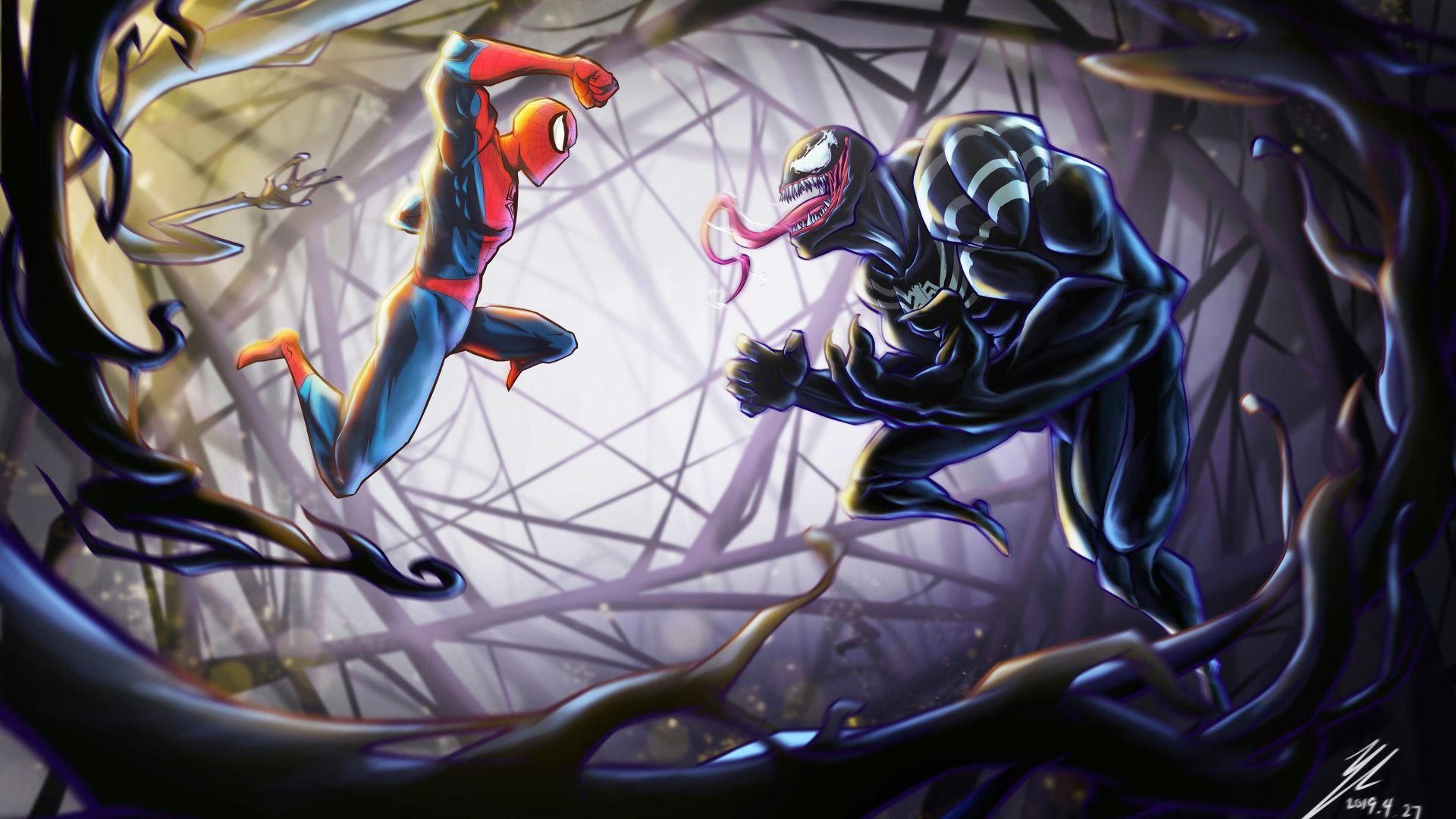 SpiderMan Vs Venom Wallpapers Top Free SpiderMan Vs Venom