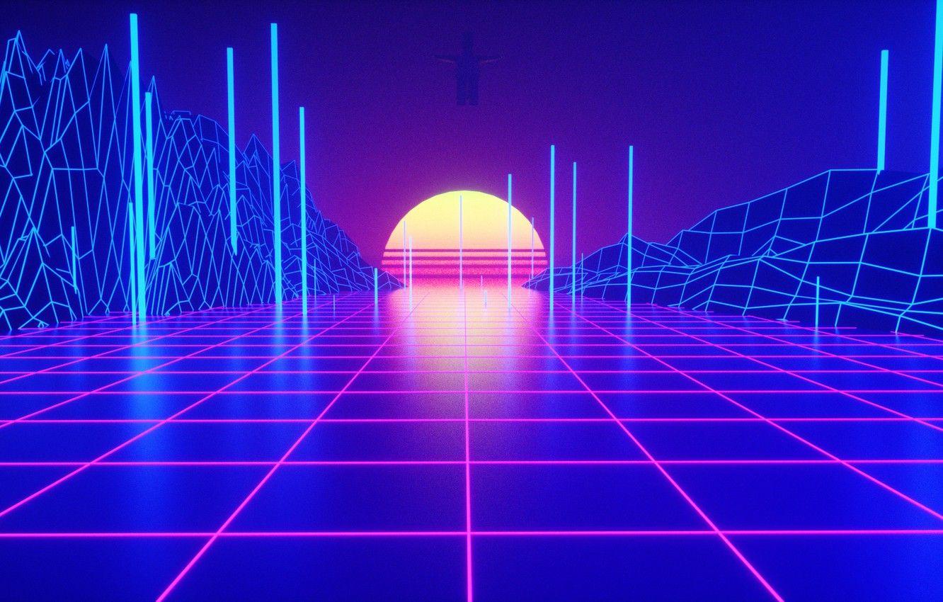 Neon Sunset Wallpapers Top Free Neon Sunset Backgrounds WallpaperAccess