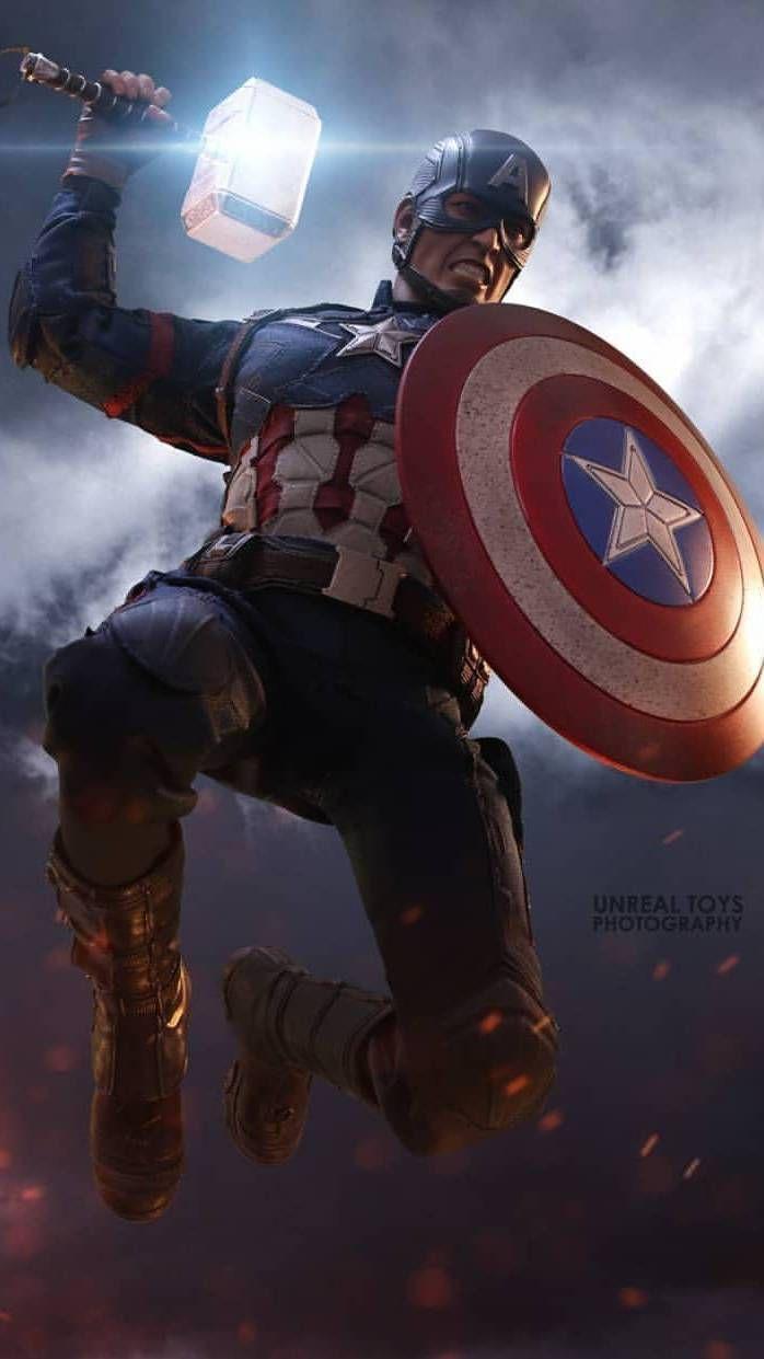 Captain America With Thor Hammer Wallpapers Top Free Captain America With Thor Hammer Backgrounds Wallpaperaccess