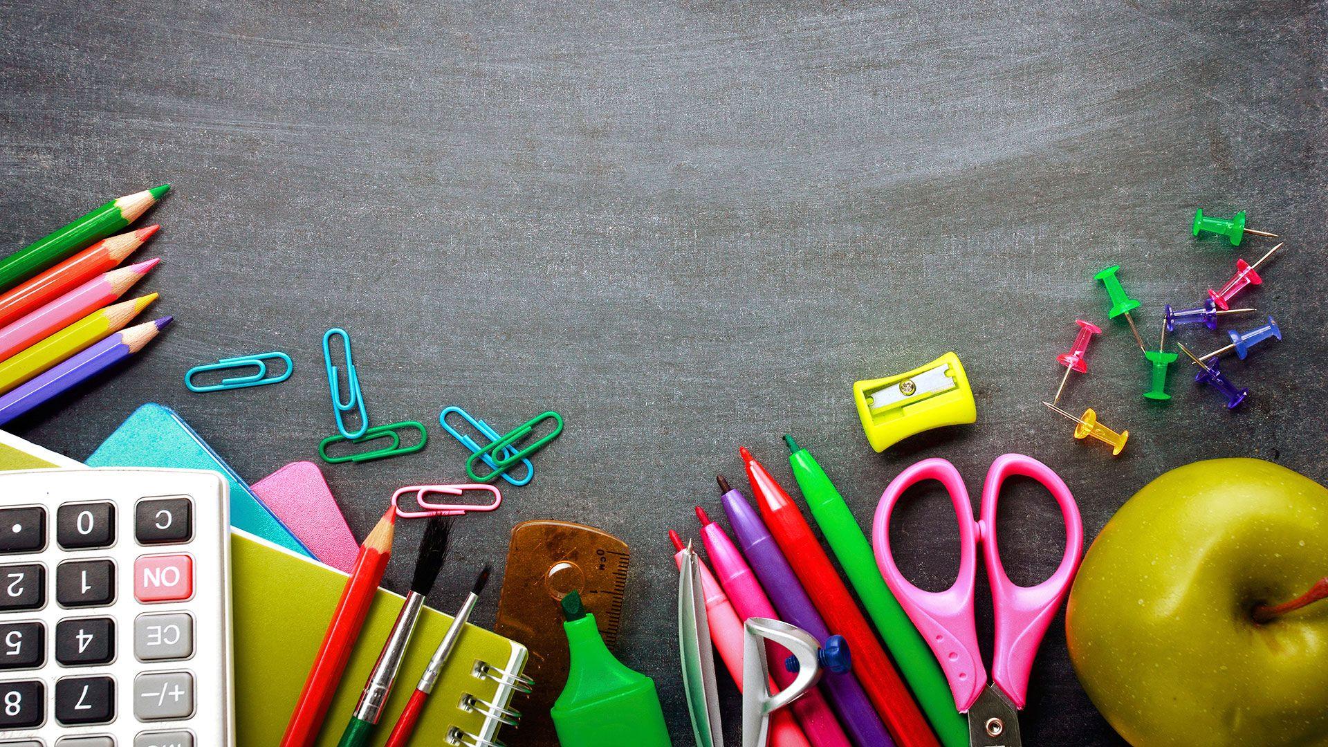 School Supplies Wallpapers Top Free School Supplies Backgrounds