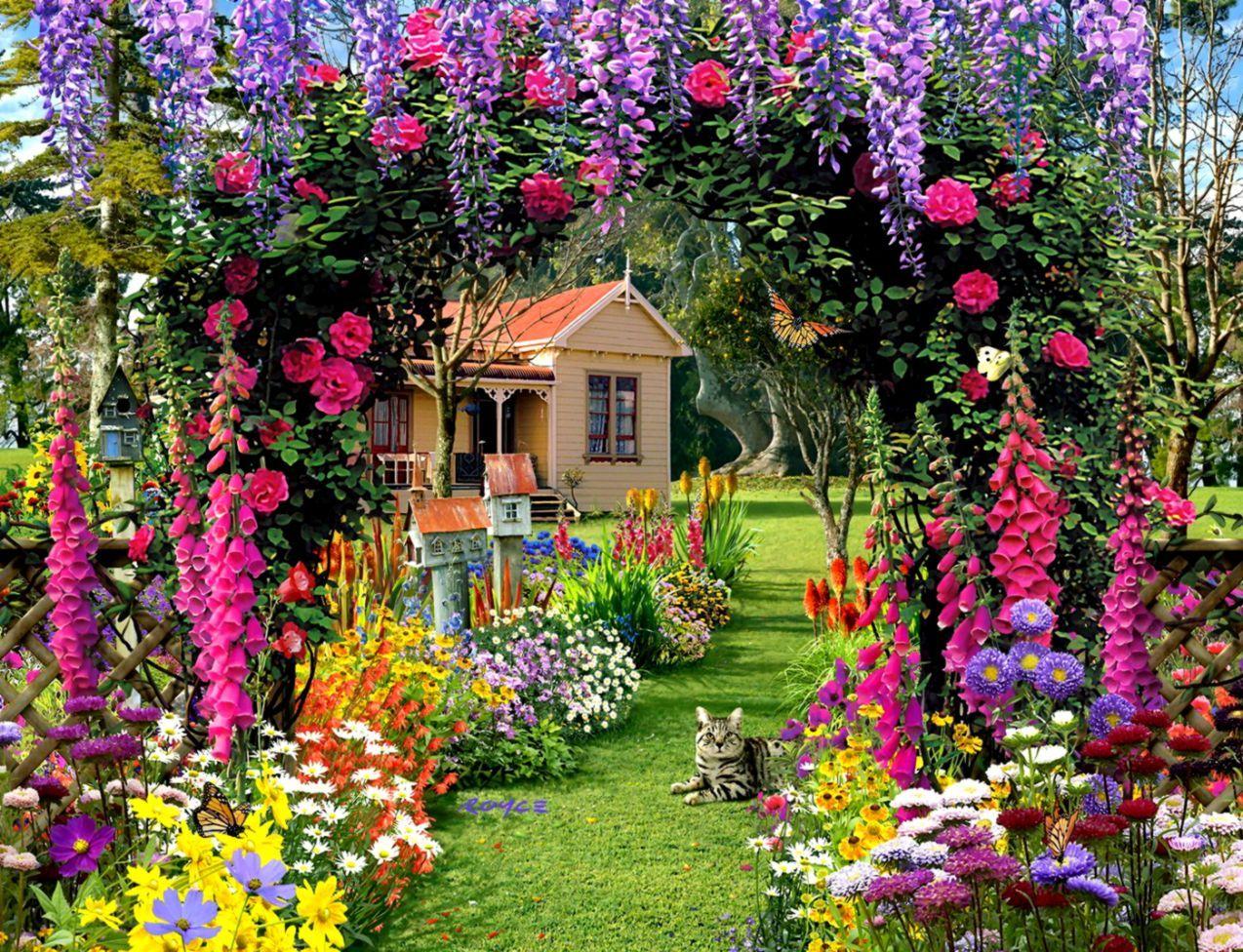 Garden House Wallpapers Top Free Garden House Backgrounds