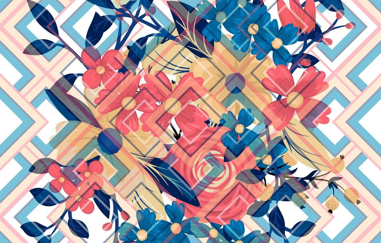 Geometric Floral Wallpapers Top Free Geometric Floral Backgrounds