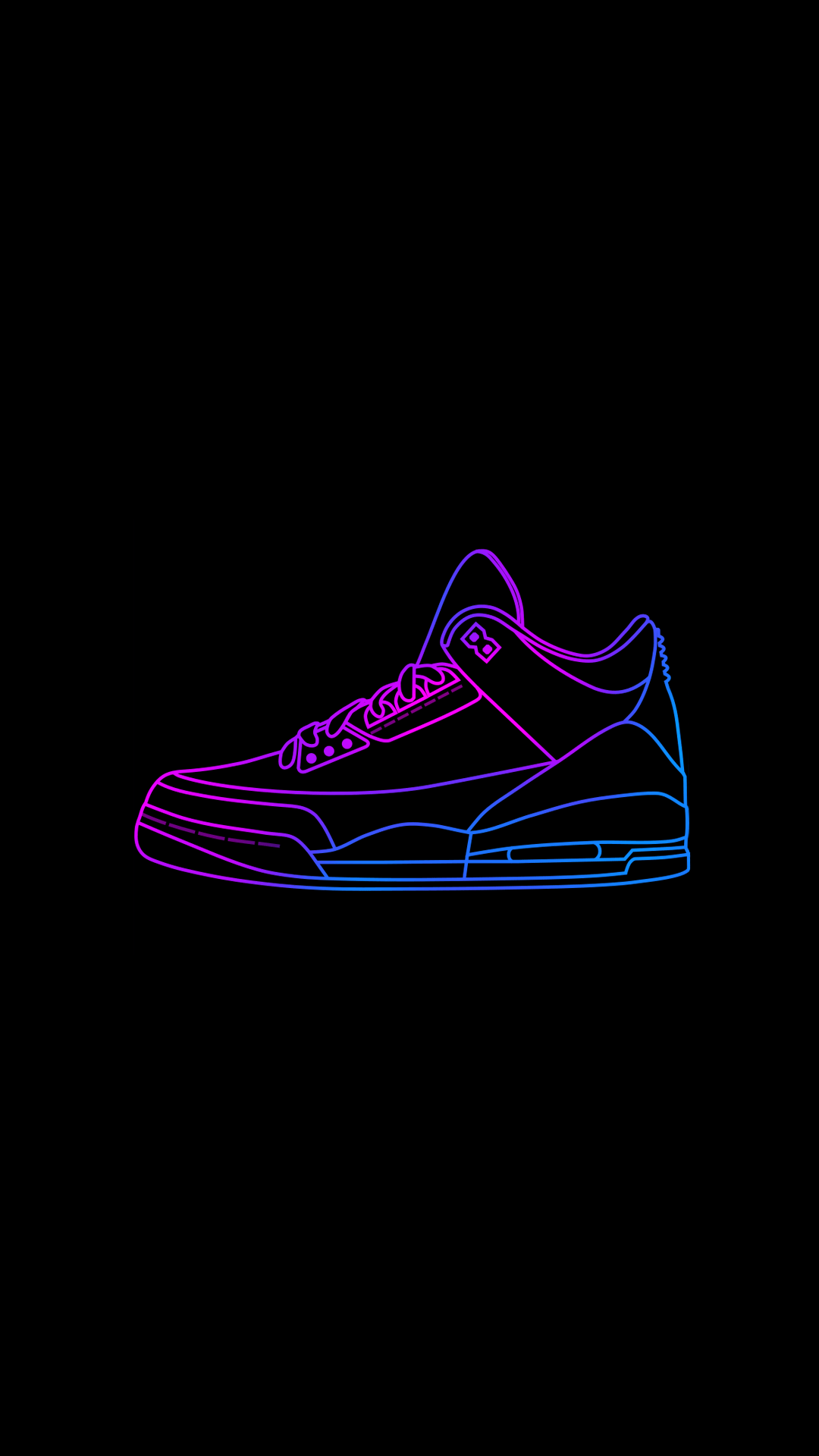 Neon Blue Jordan 1 Wallpaper