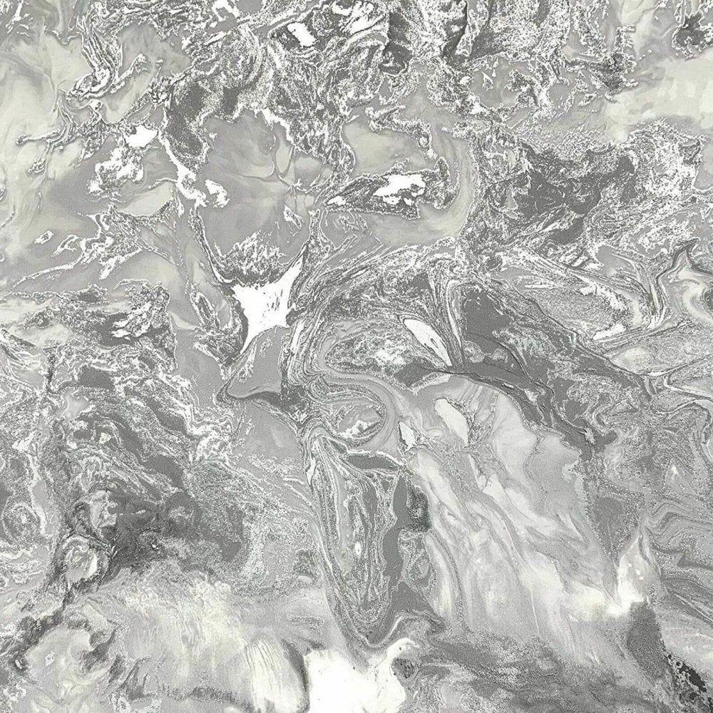 Silver Glitter Marble Background