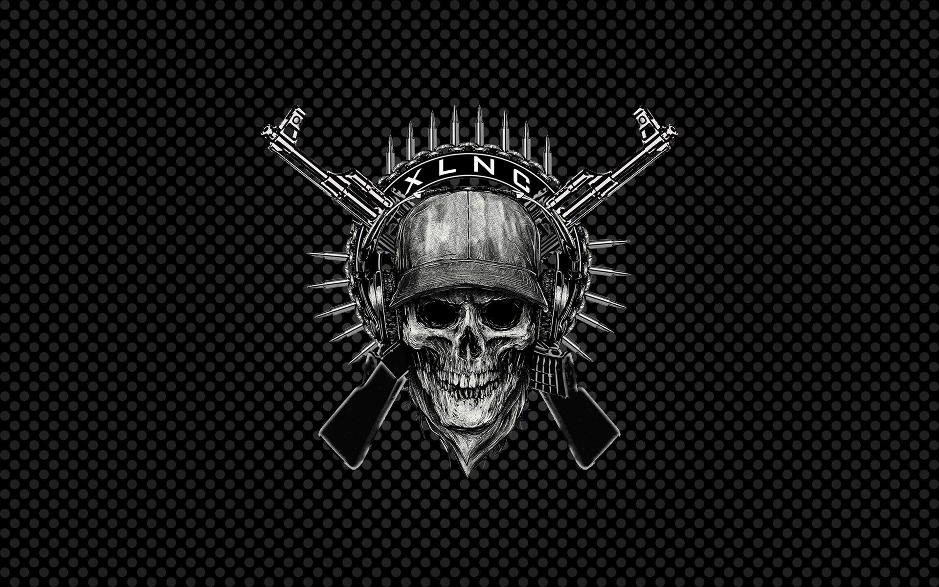 Black Skull Wallpapers Top Free Black Skull Backgrounds WallpaperAccess
