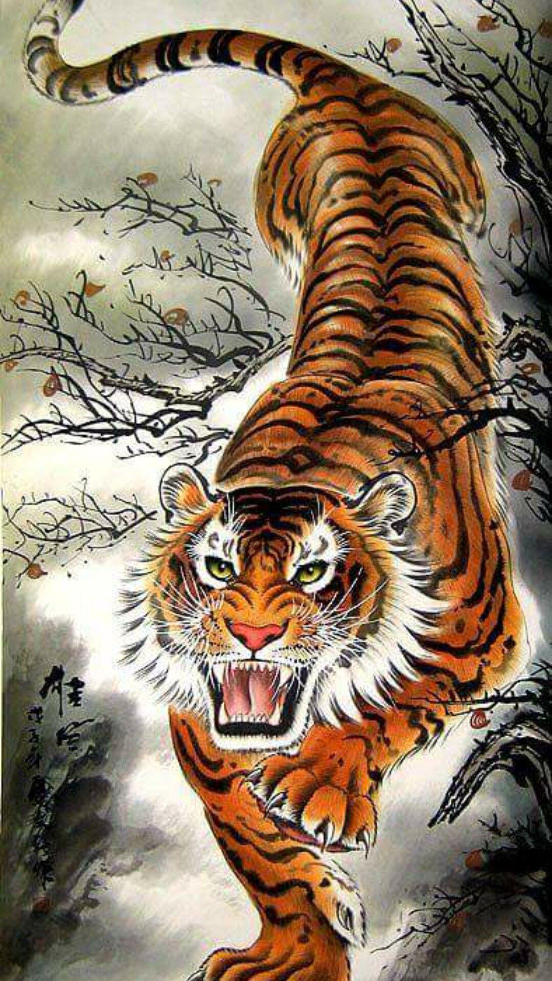 Japanese Tiger Wallpapers Top Free Japanese Tiger Backgrounds