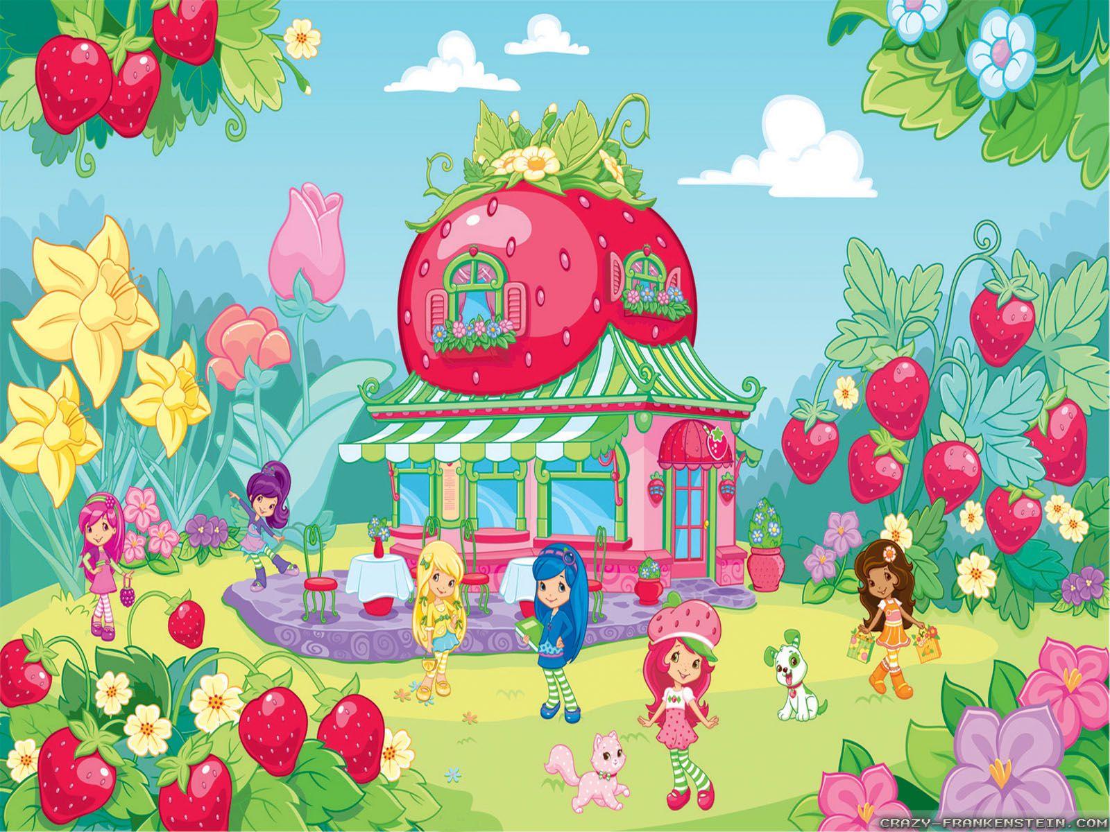 Strawberries Cartoon Wallpapers Top Free Strawberries Cartoon Backgrounds WallpaperAccess