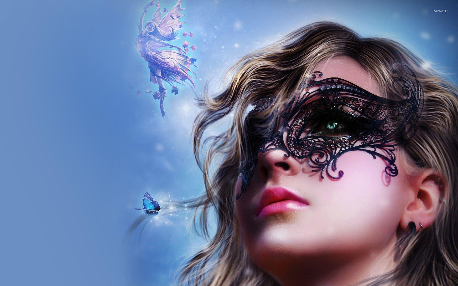 Girl With Mask Wallpapers Top Free Girl With Mask Backgrounds