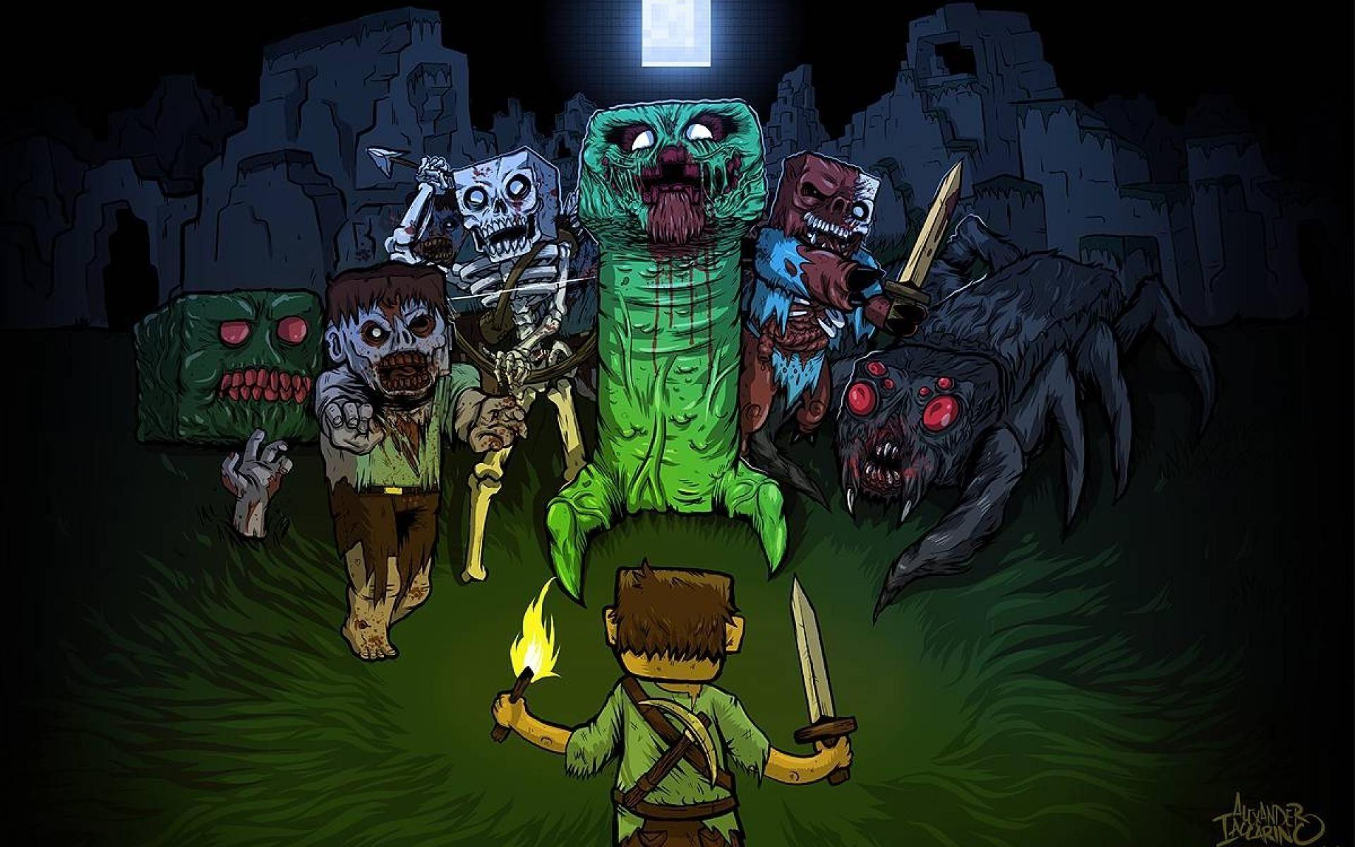 Minecraft Mobs Wallpapers Top Free Minecraft Mobs Backgrounds