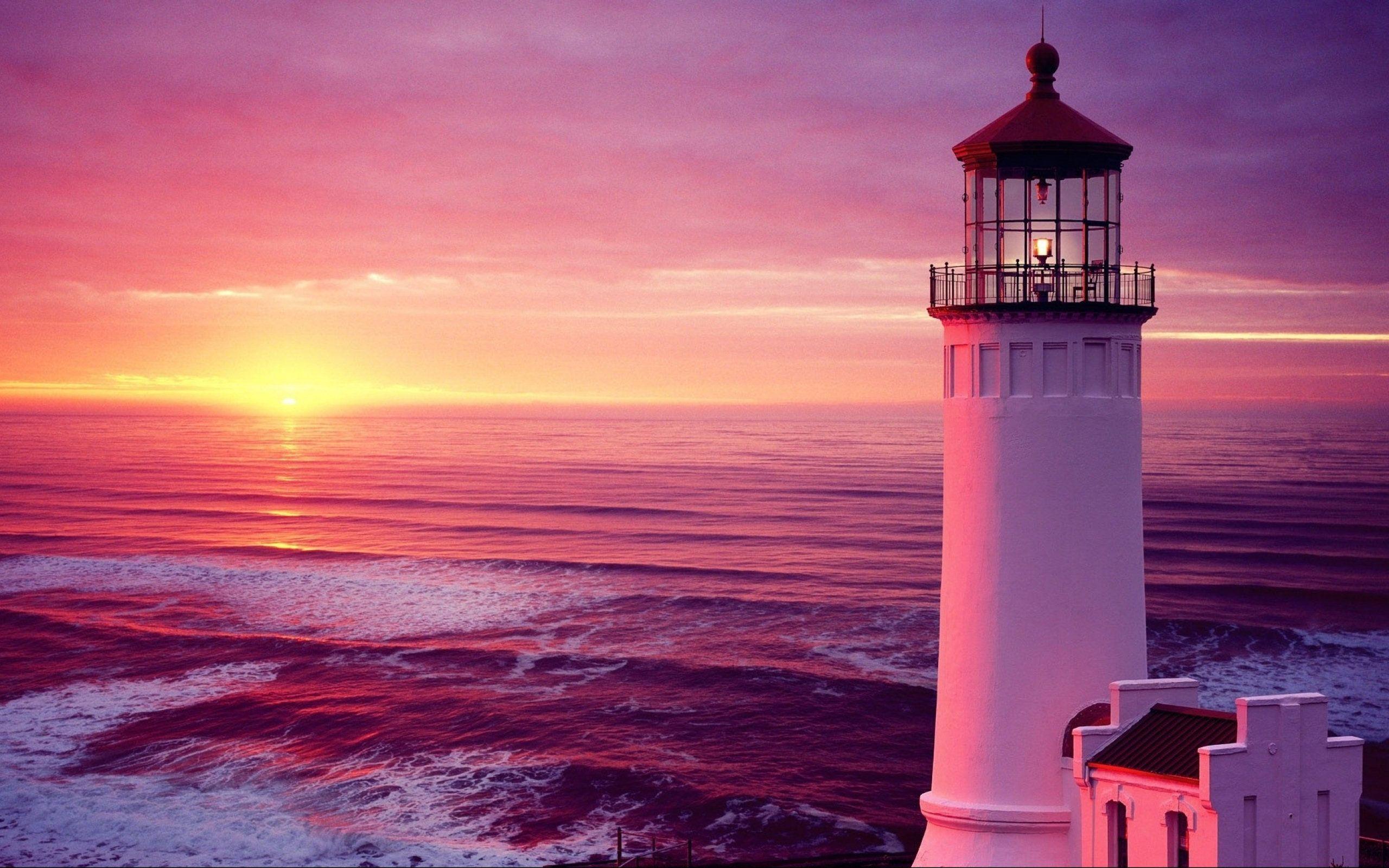 Lighthouse Sunset Wallpapers Top Free Lighthouse Sunset Backgrounds