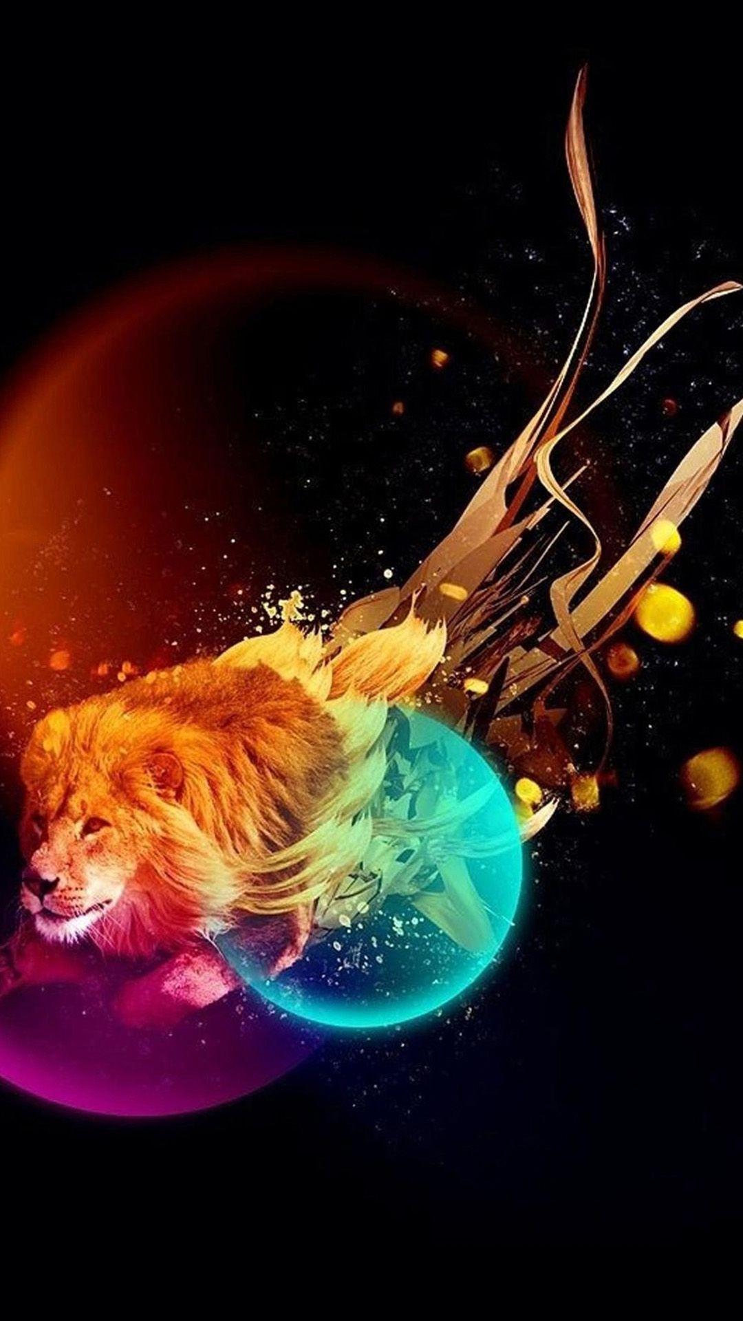 Galaxy Lion Wallpapers Top Free Galaxy Lion Backgrounds WallpaperAccess