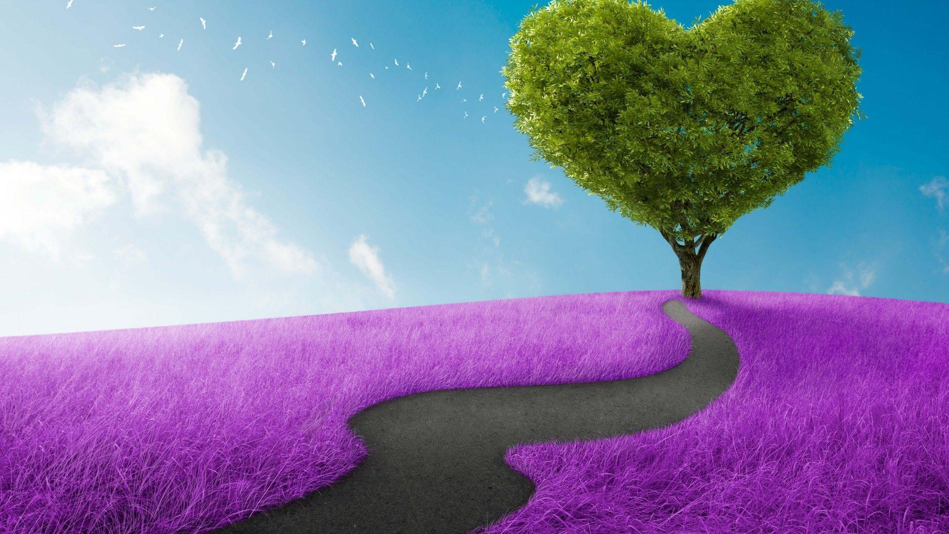 Heart Tree Wallpapers Top Free Heart Tree Backgrounds WallpaperAccess