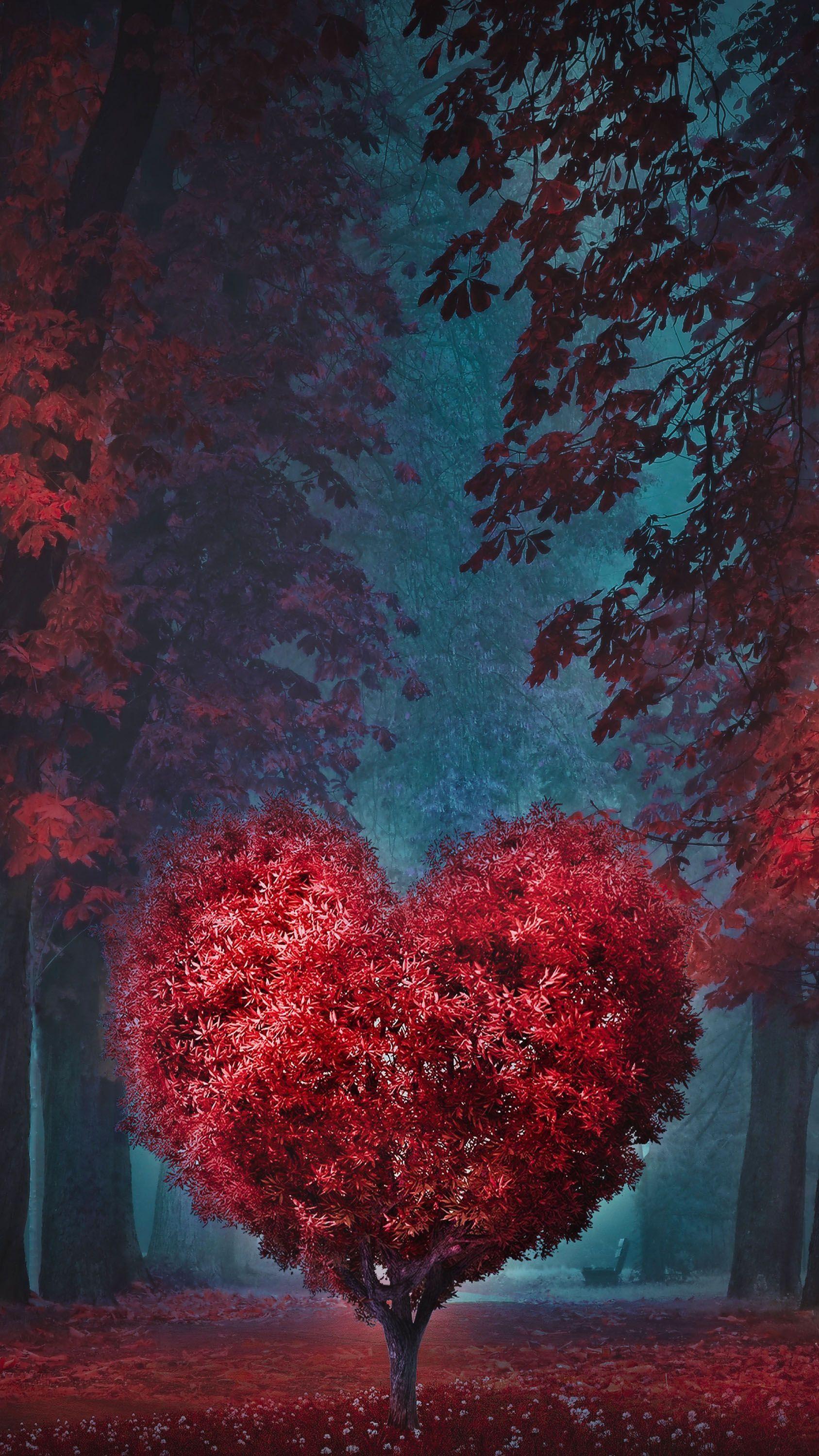 Heart Tree Wallpapers Top Free Heart Tree Backgrounds WallpaperAccess