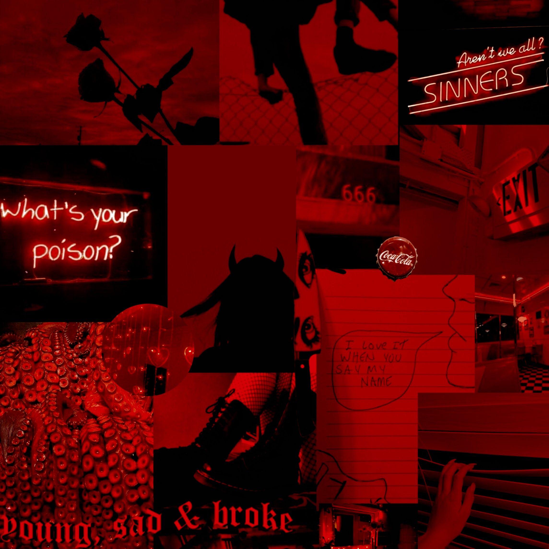 Red Collage Wallpapers Top Free Red Collage Backgrounds WallpaperAccess