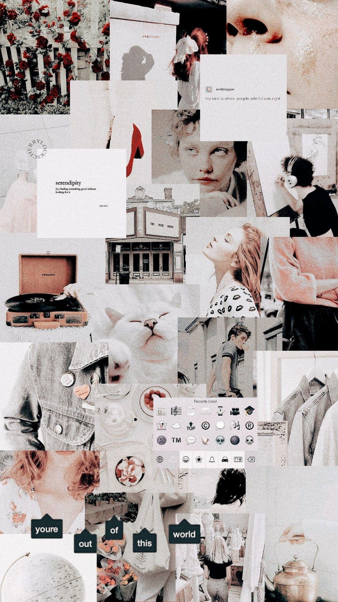 White Iphone Wallpaper Collage See more ideas about aesthetic iphone