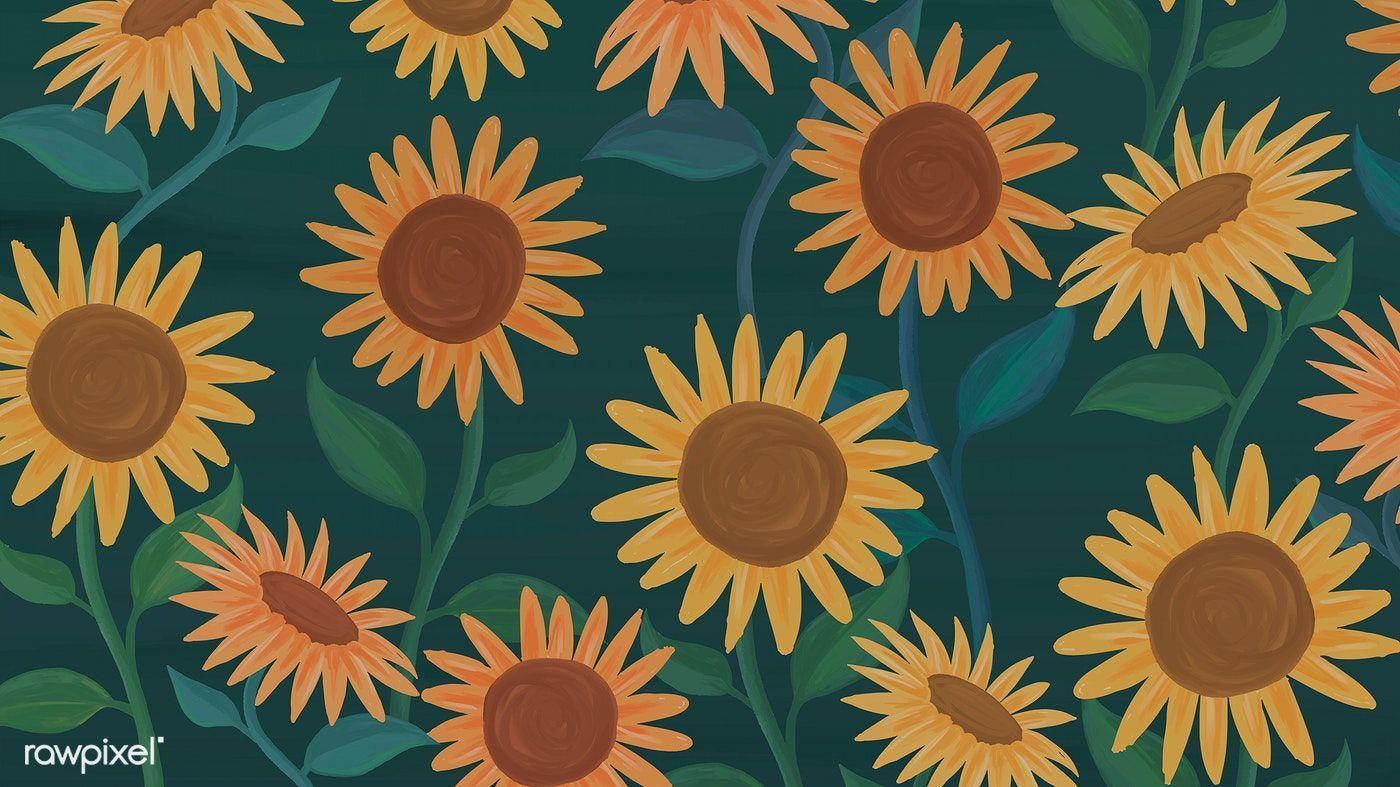 Sunflower Pattern Wallpapers Top Free Sunflower Pattern Backgrounds