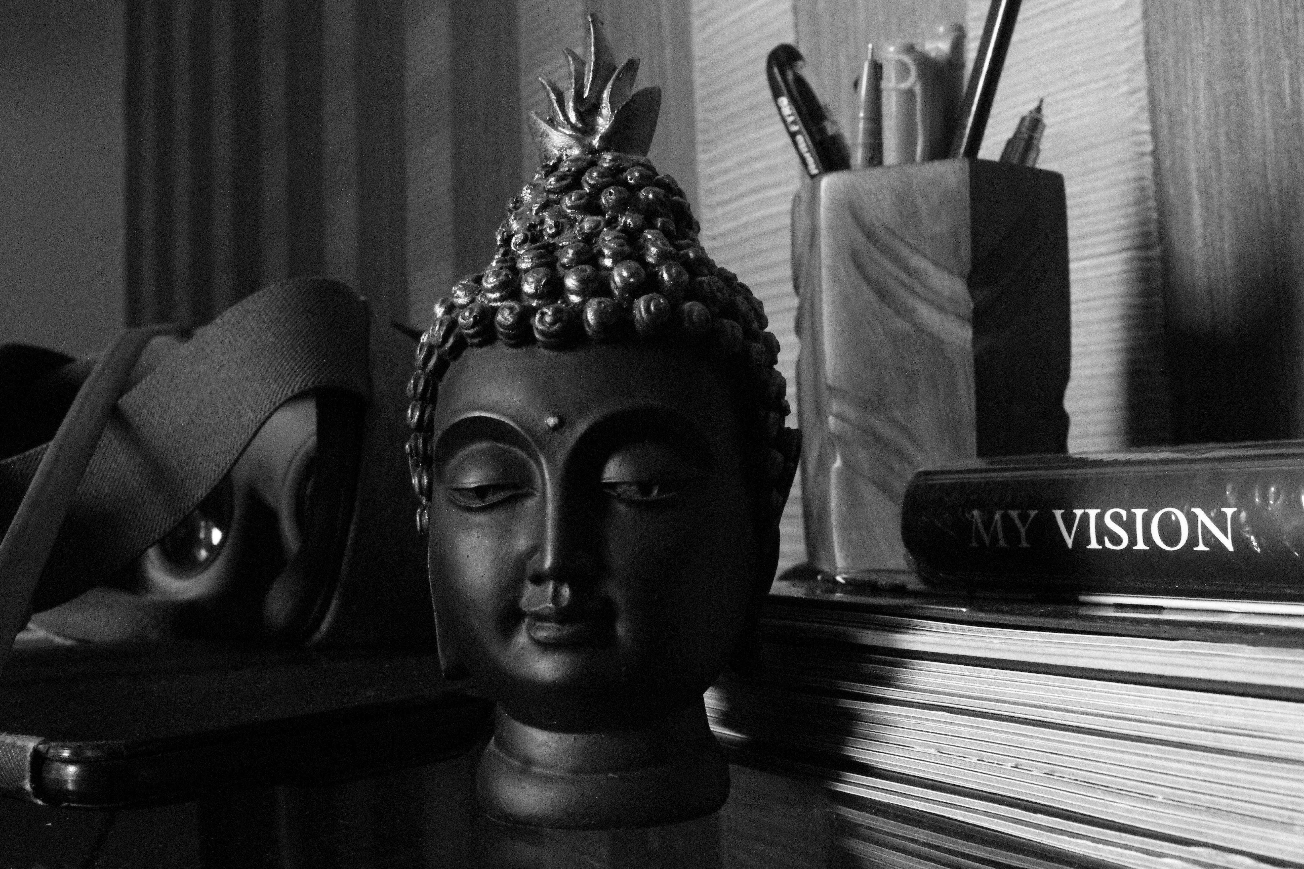 Black and White Buddha Wallpapers Top Free Black and White Buddha