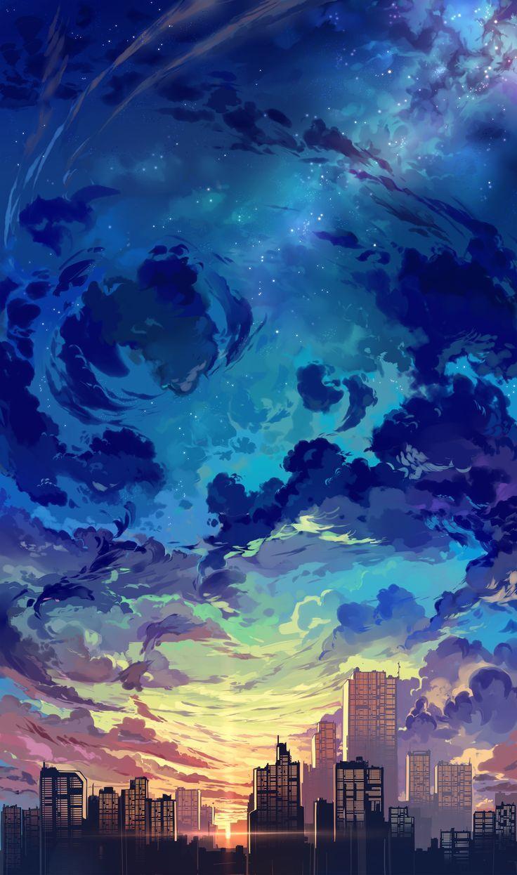 Blue Anime Aesthetic Wallpapers Top Free Blue Anime Aesthetic