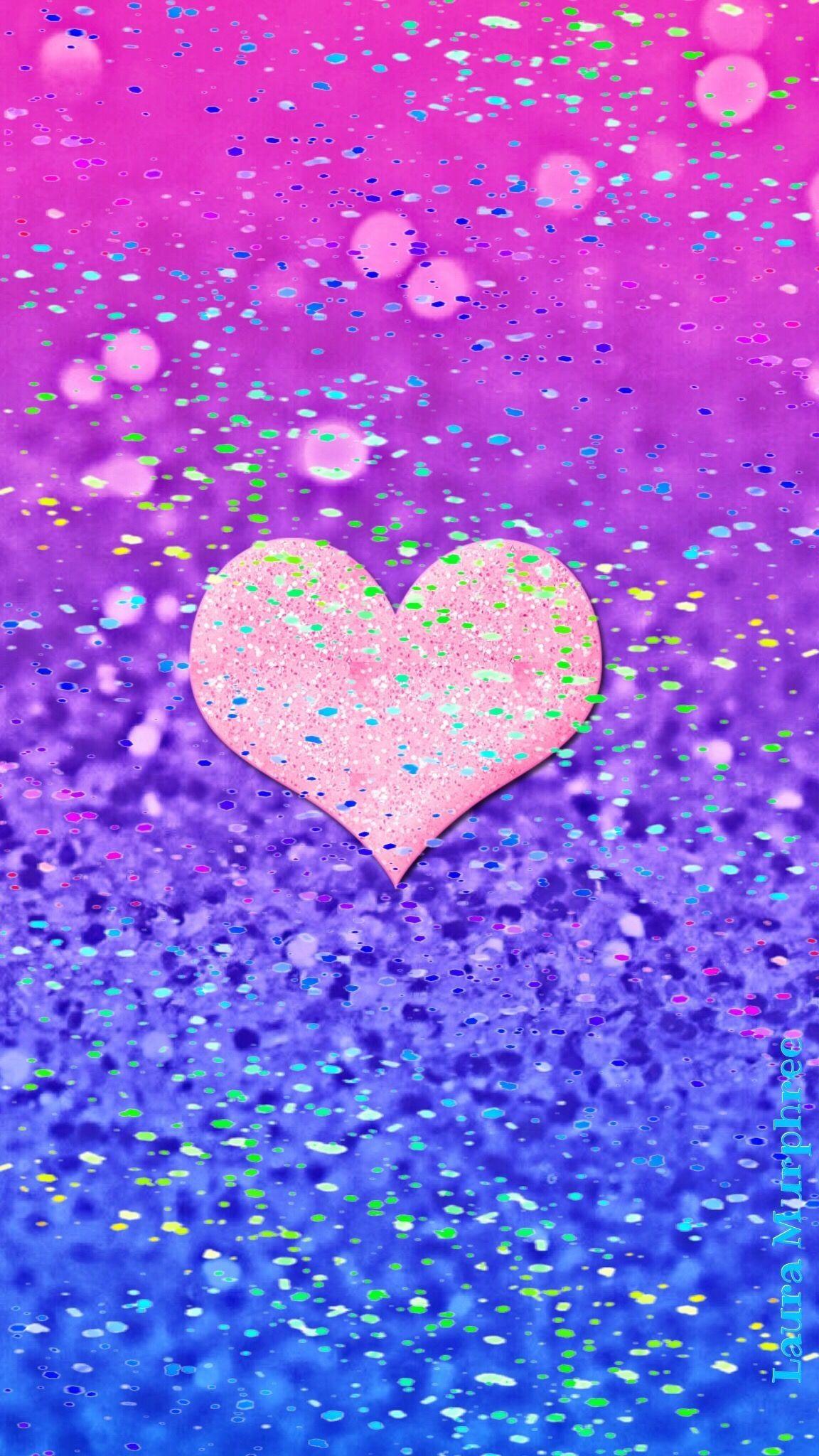 Glitter Heart Wallpapers Top Free Glitter Heart Backgrounds WallpaperAccess