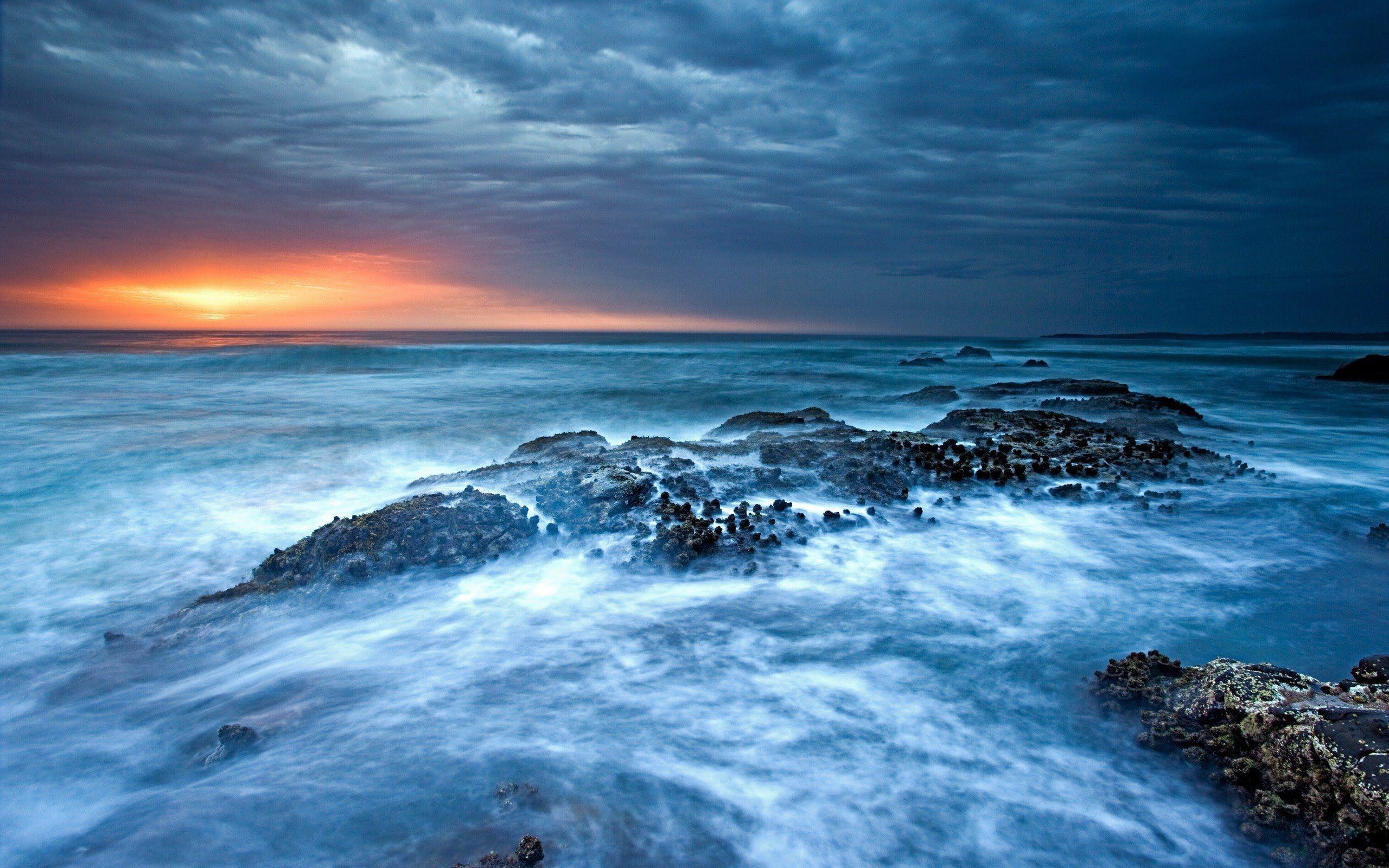 Ocean Waves at Night Wallpapers Top Free Ocean Waves at Night