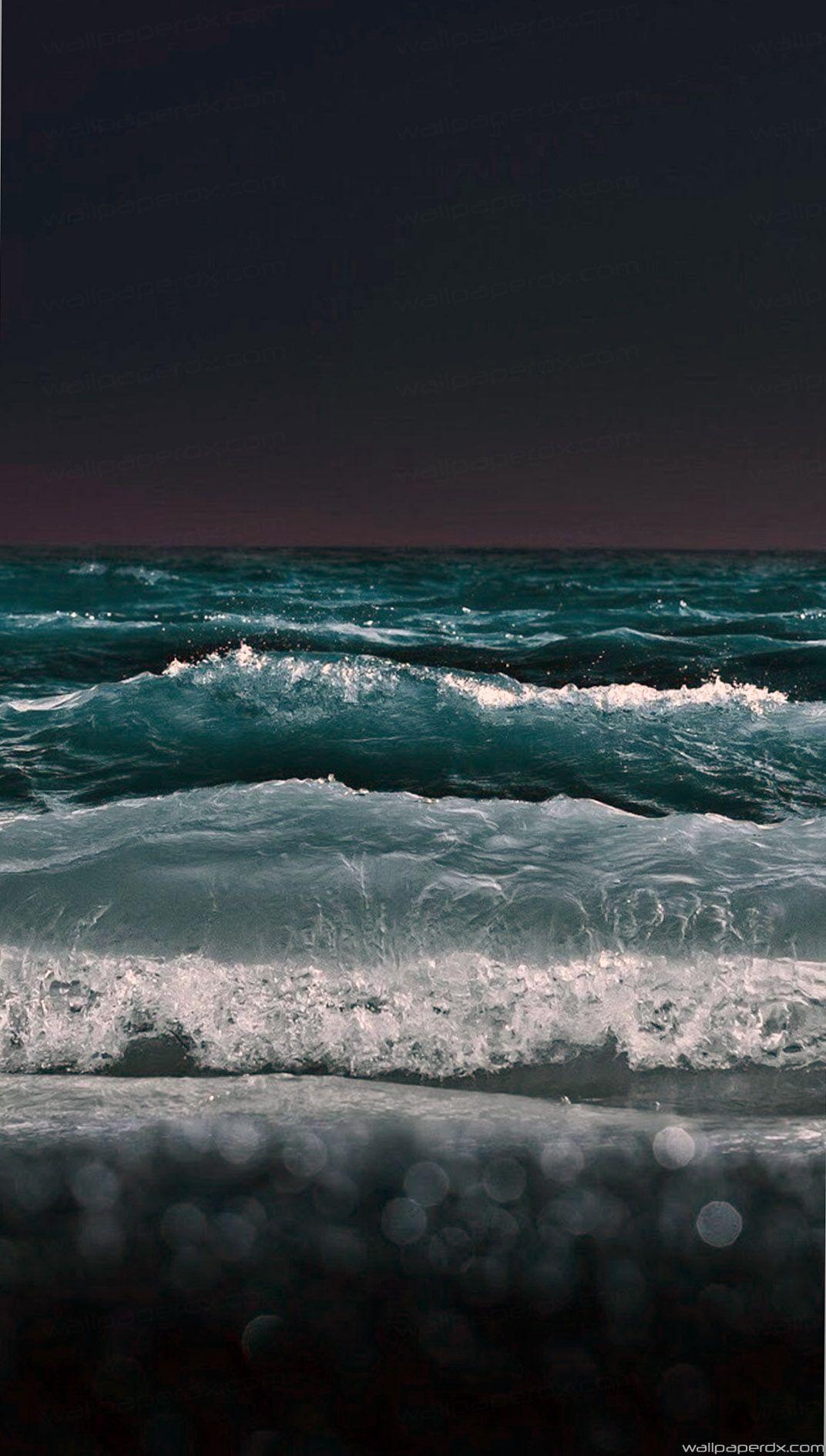 Ocean Waves at Night Wallpapers Top Free Ocean Waves at Night