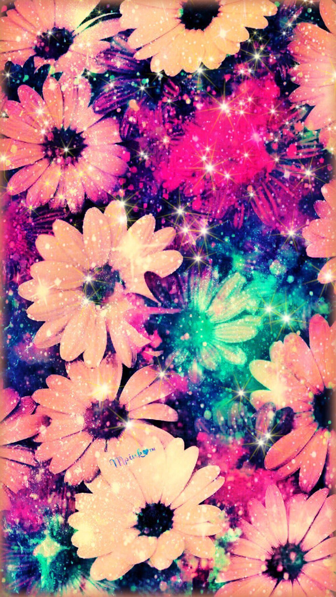 Glitter Flower Wallpapers Top Free Glitter Flower Backgrounds